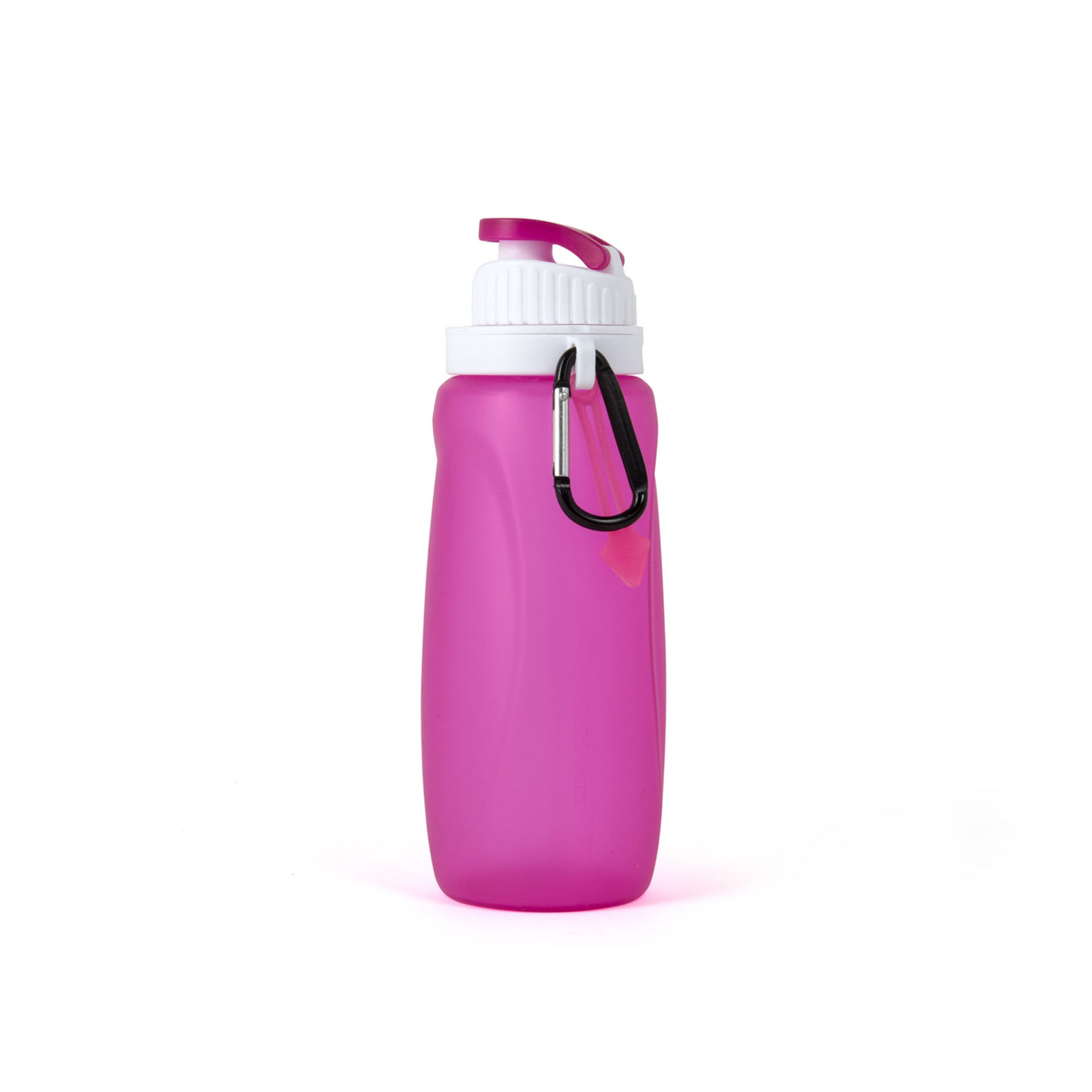 Bottiglia pieghevole in silicone con moschettone, 320 ml, , large