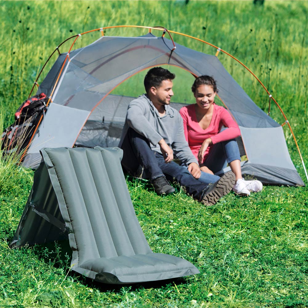 Sedia lettino gonfiabile 2 in 1 da campeggio, , large