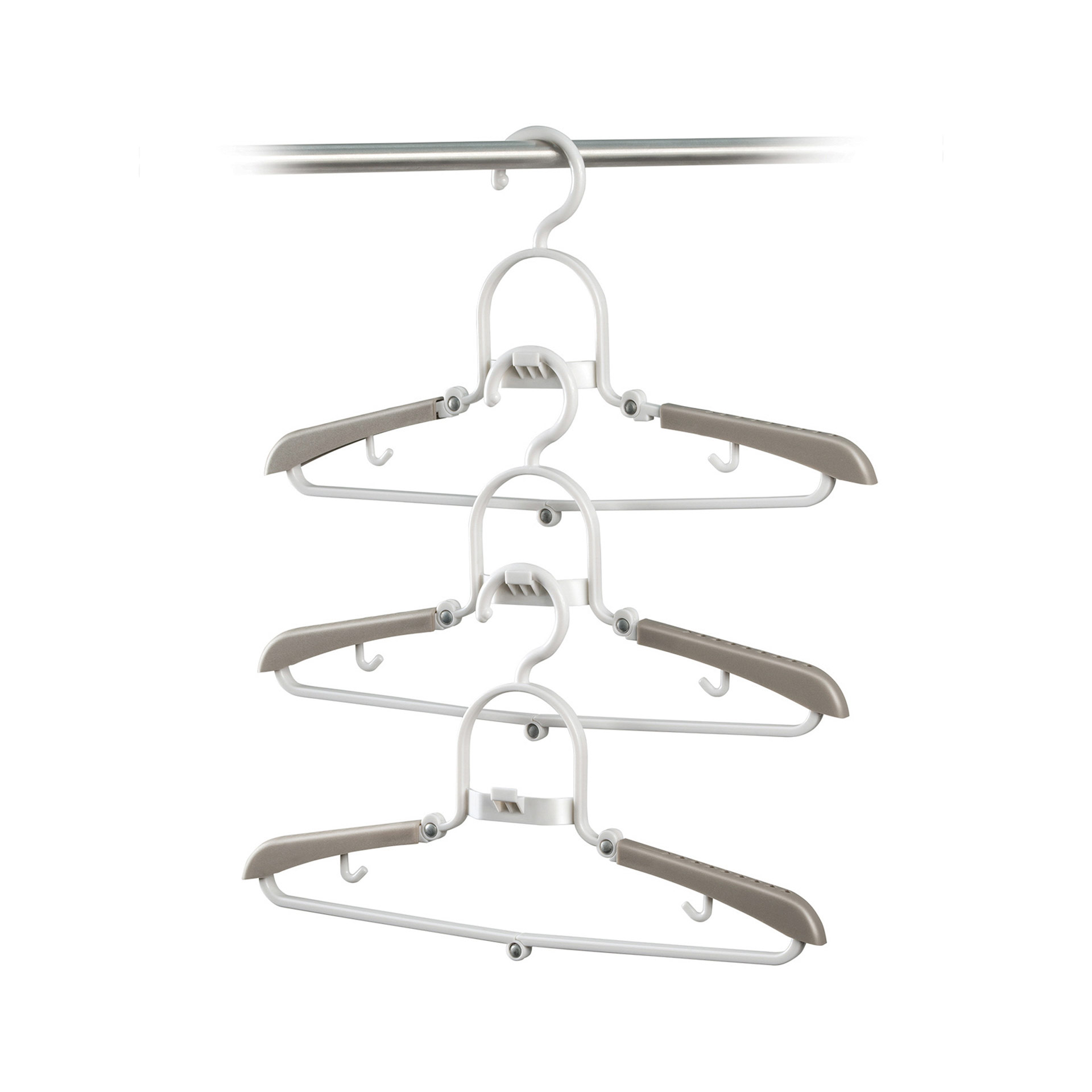 Gruccia pieghevole salvaspazio set da 3 pz, , large