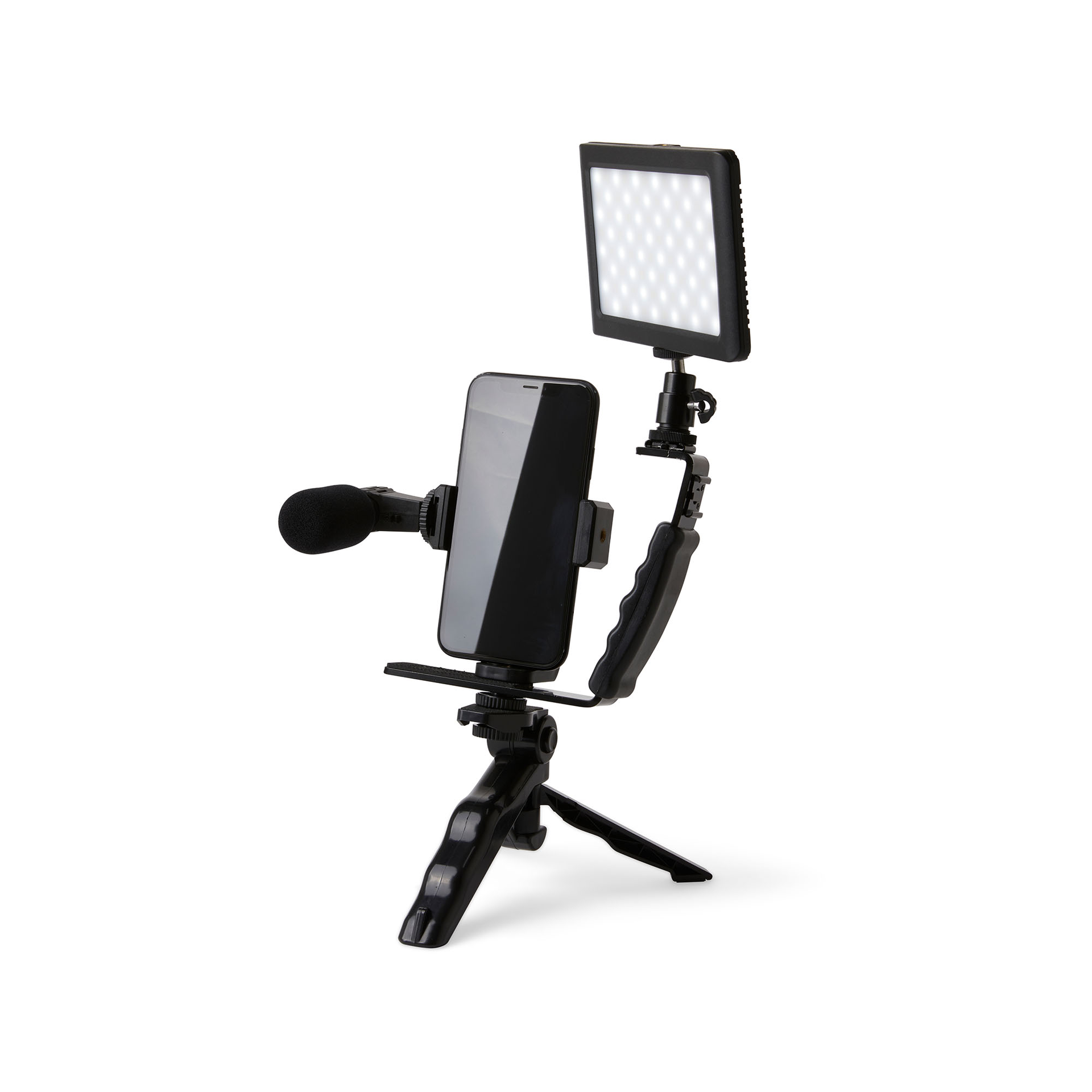 Kit luce per selfie con microfono, , large