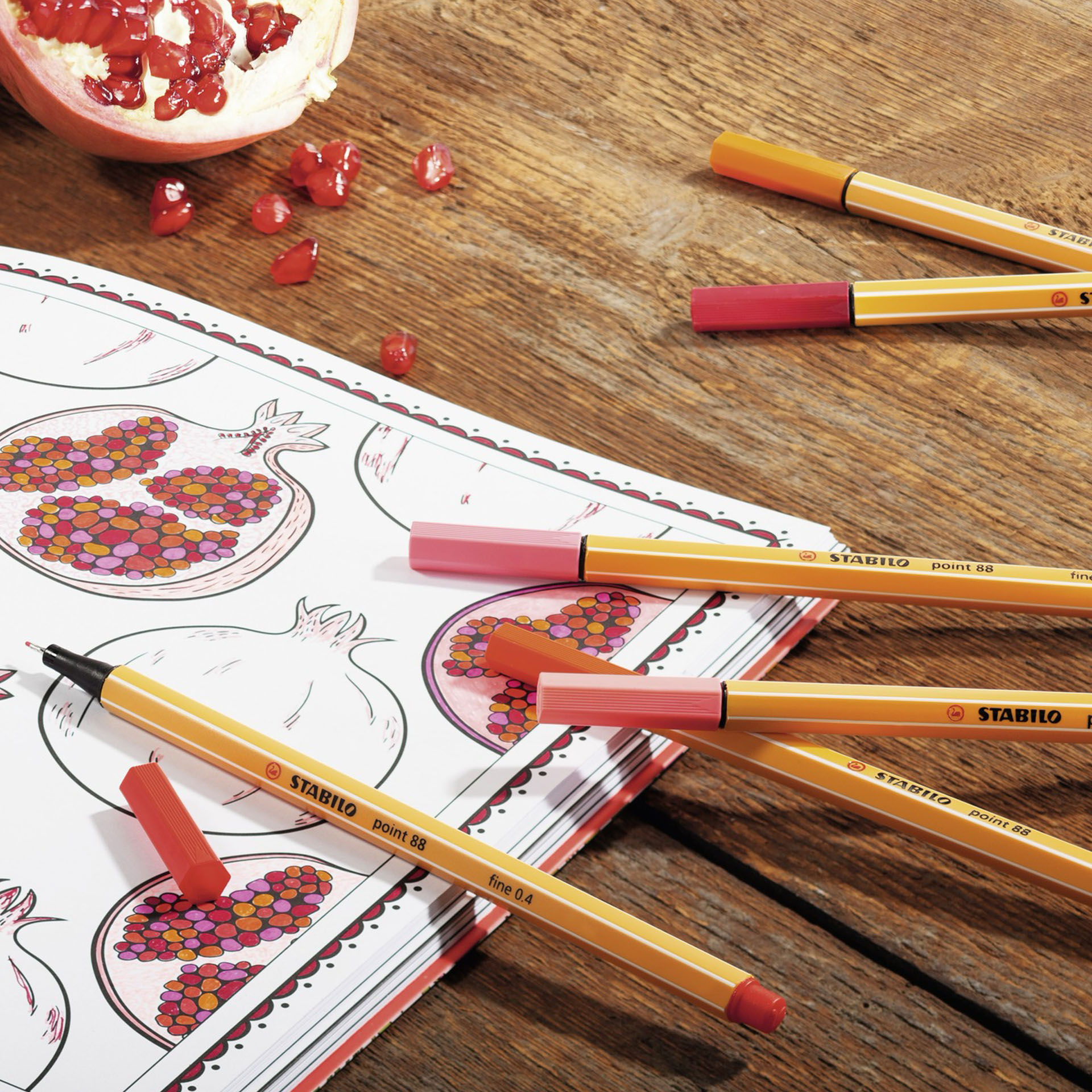 Fineliner - STABILO point 88 - Astuccio da 10 - Colori assortiti, , large