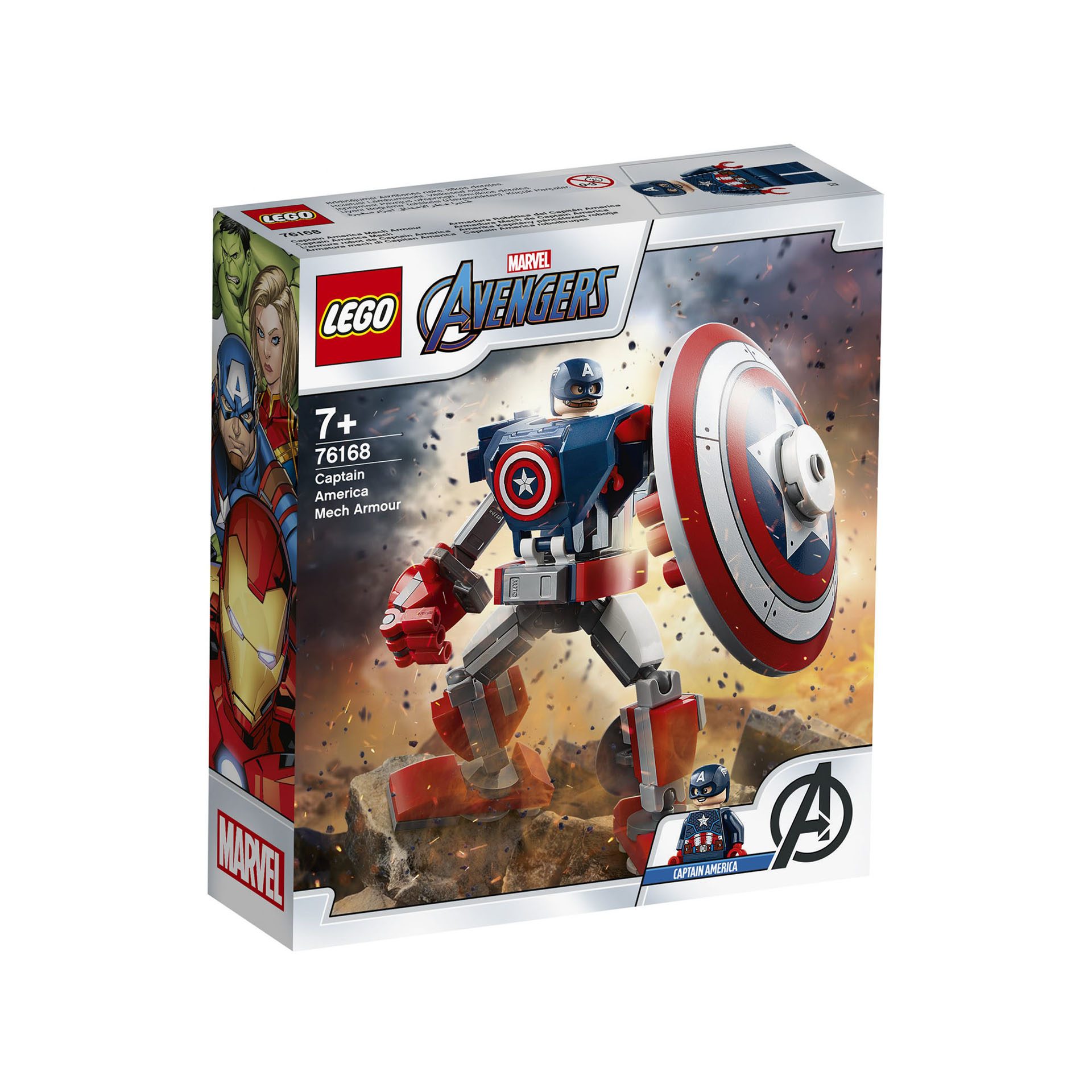 Armatura mech di Capitan America 76168, , large