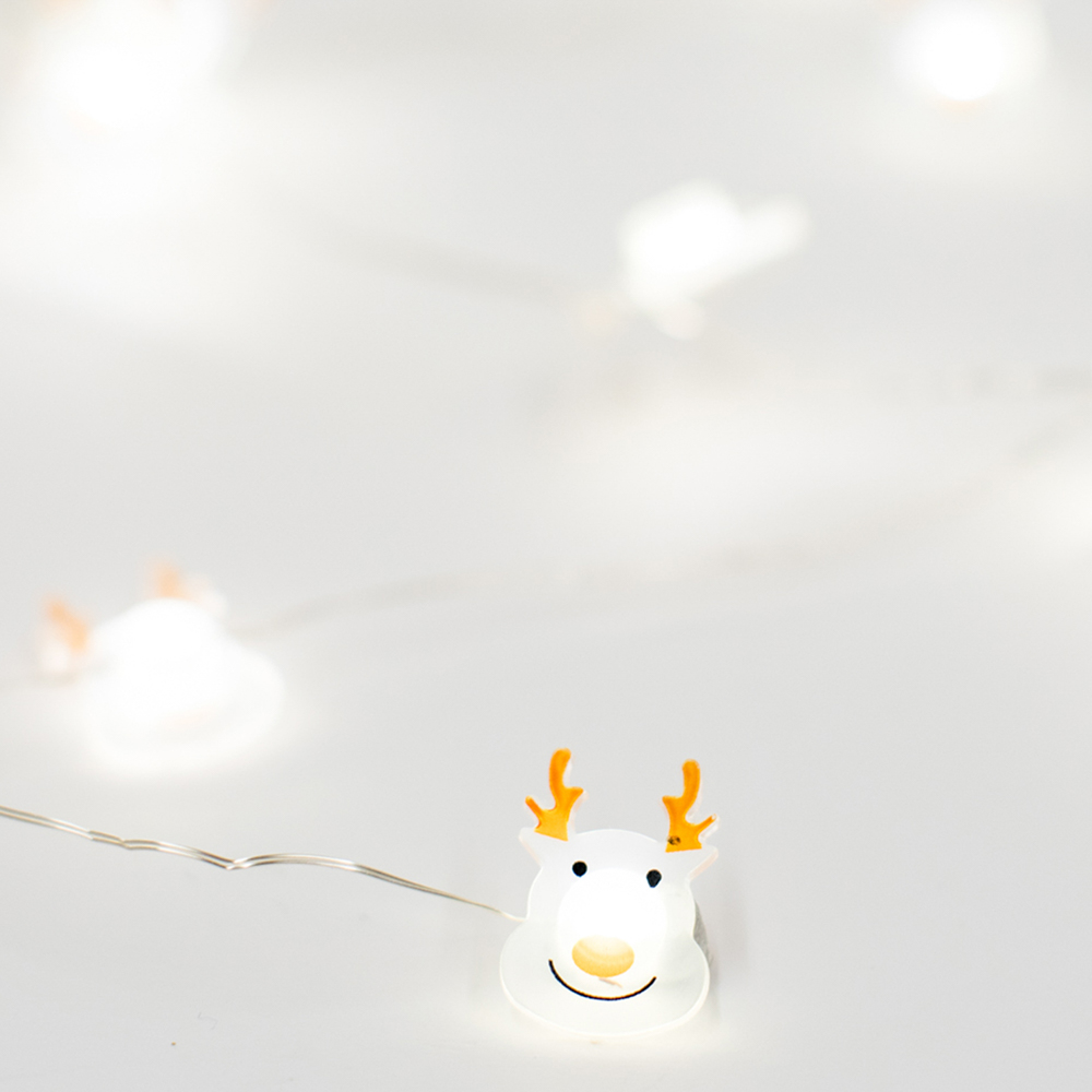 Ghirlanda di Natale con 20 luci led a batteria, , large