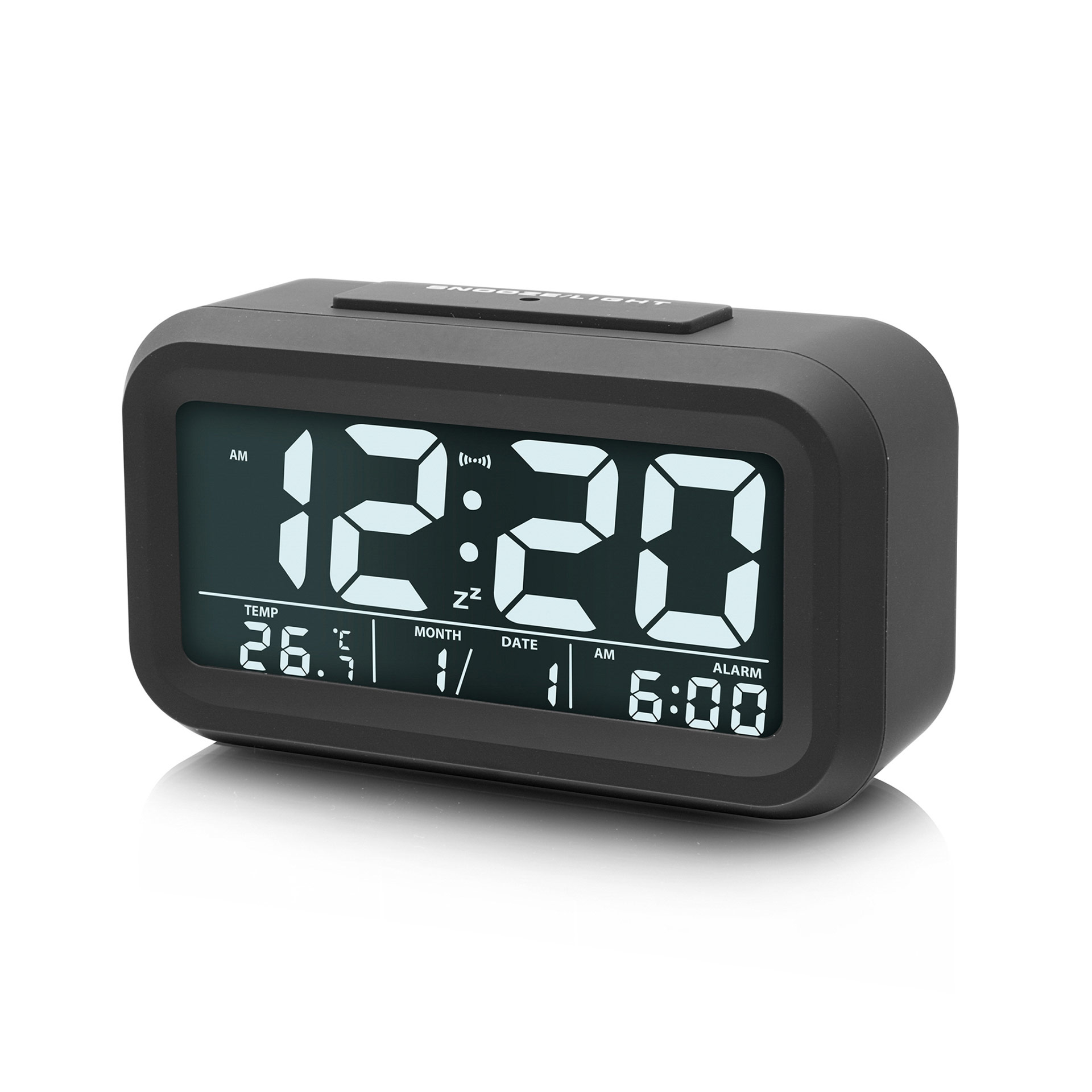GARNECK 1 set di orologio sveglia di proiezione orologio sveglia digitale con orologio sveglia meteo con temperatura e umidità radio FM per il soggiorno della camera da letto 