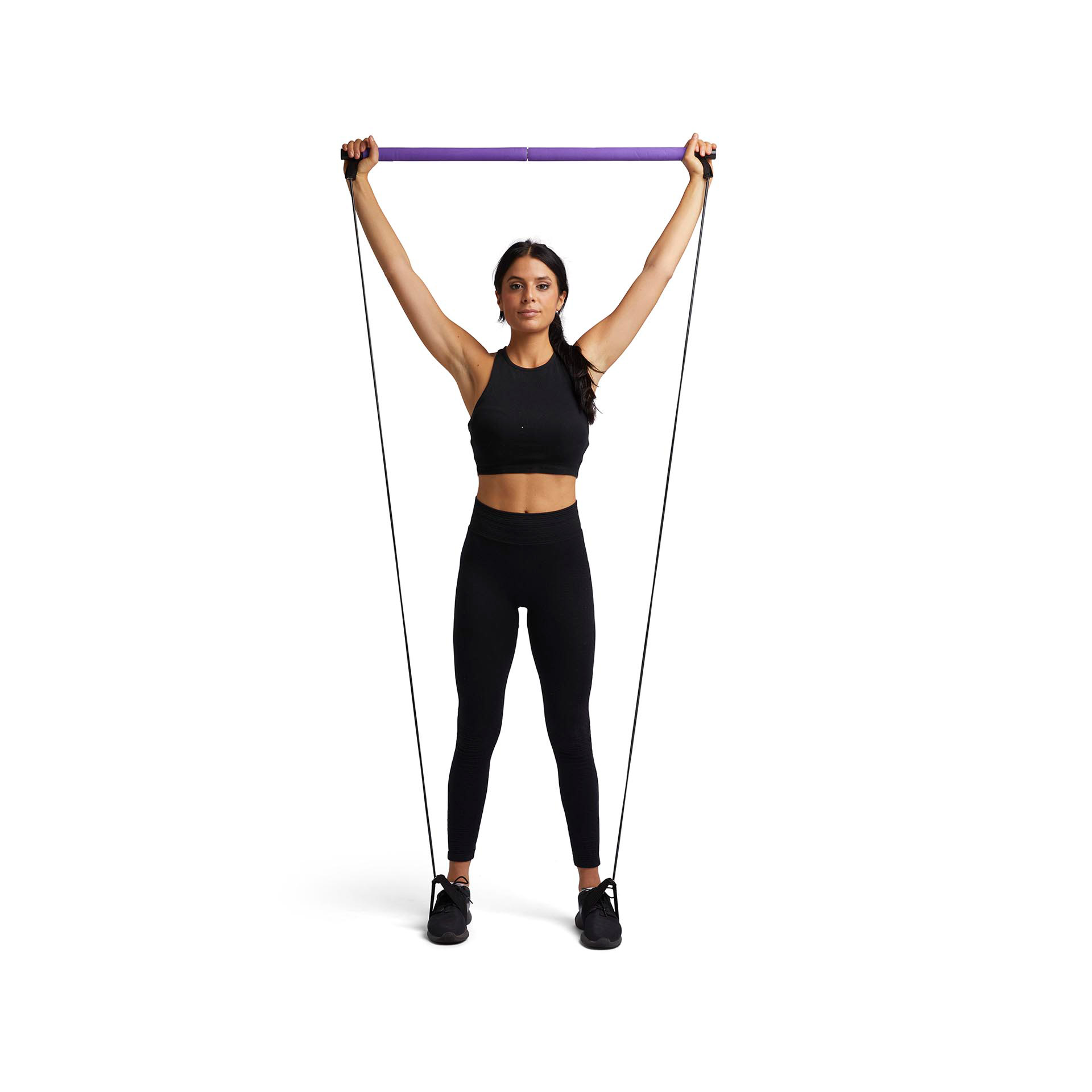 Barra fitness con elastici Resistance Trainer, , large