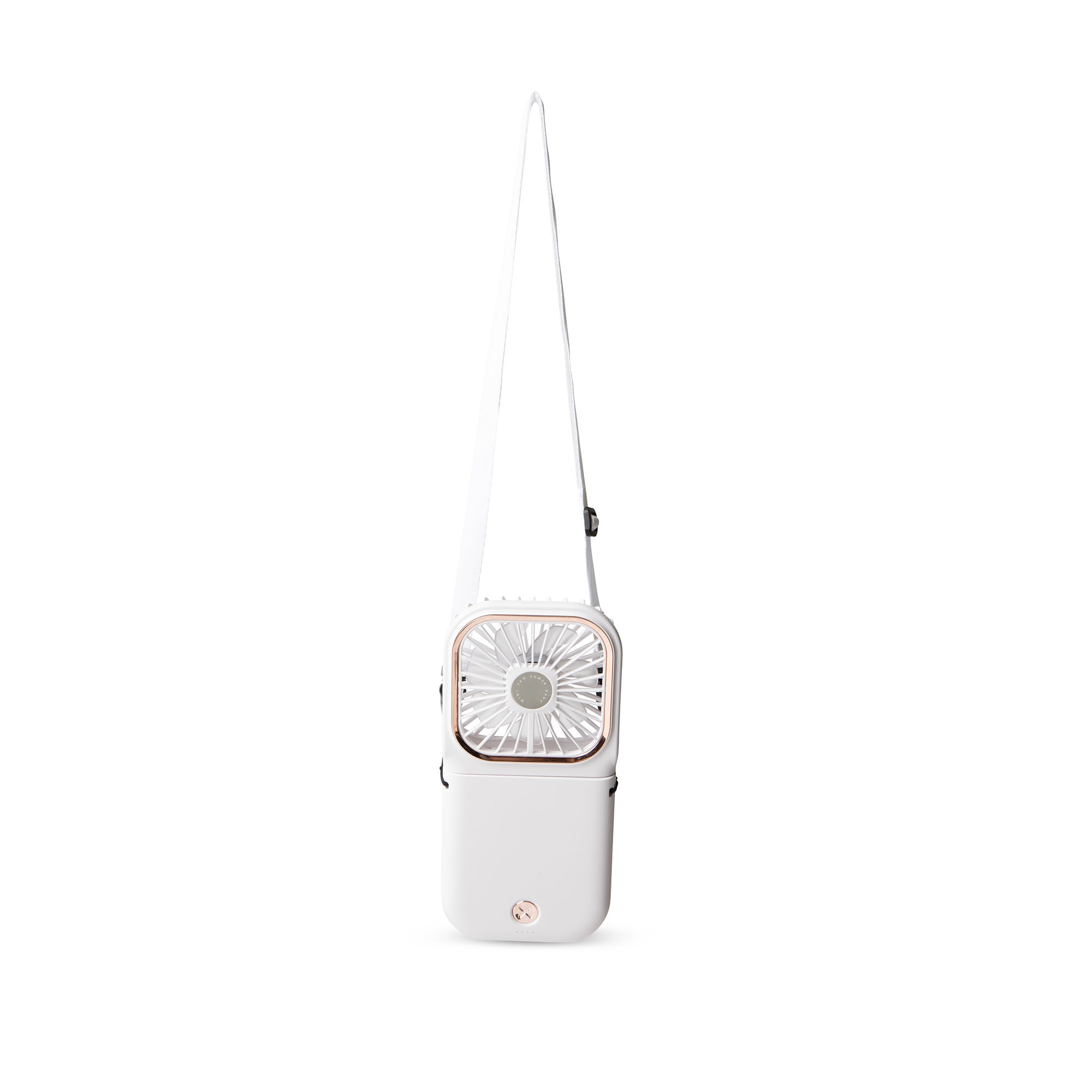 Mini ventilatore portatile ricaricabile con power bank, , large