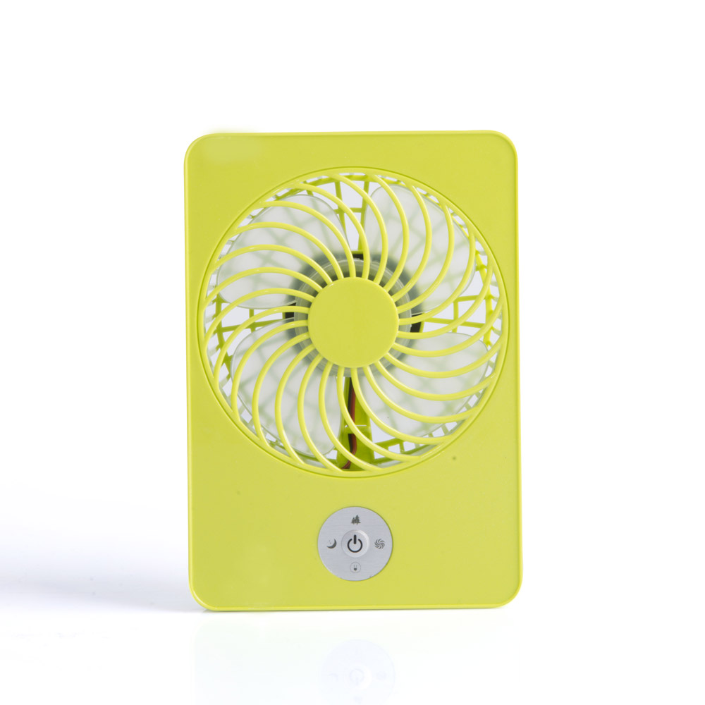 Ventilatore da tavolo ricaricabile, colore verde, , large