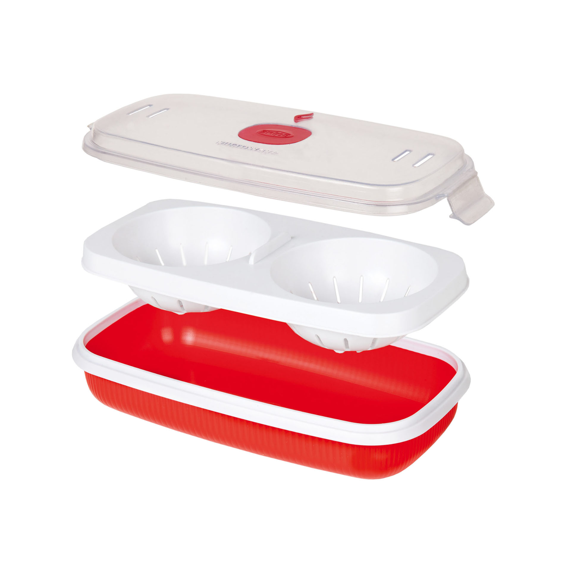 Cuociuova per Microonde Strumento di Cottura a Microonde Cuociuova 2PCS Cottura di Uova,Cuociuova in Plastica Cucina a Vapore 