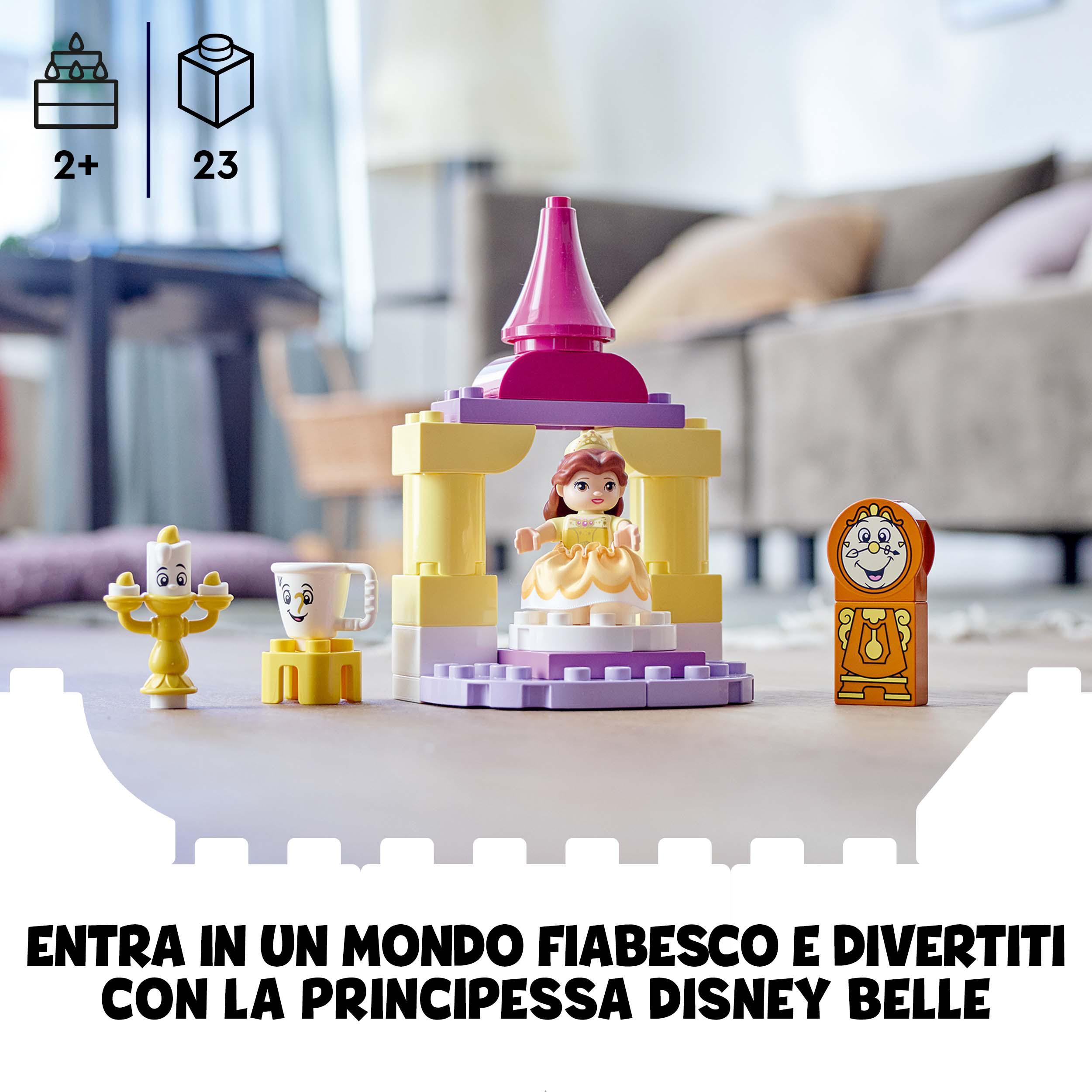 LEGO DUPLO Disney Princess La sala da Ballo di Belle, con Chip de la Bella e la 10960, , large