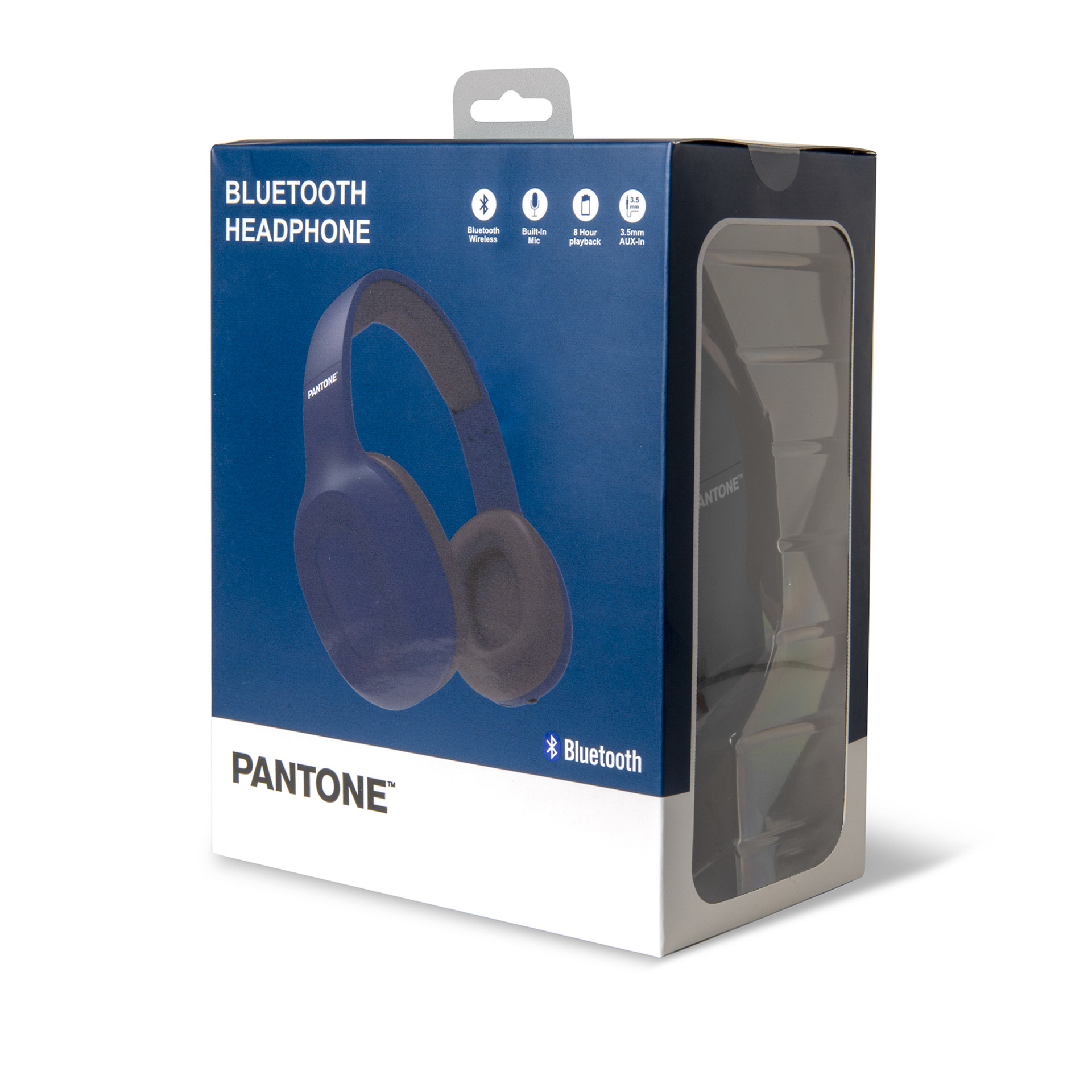 Cuffie stereo Bluetooth wireless linea Pantone - blu