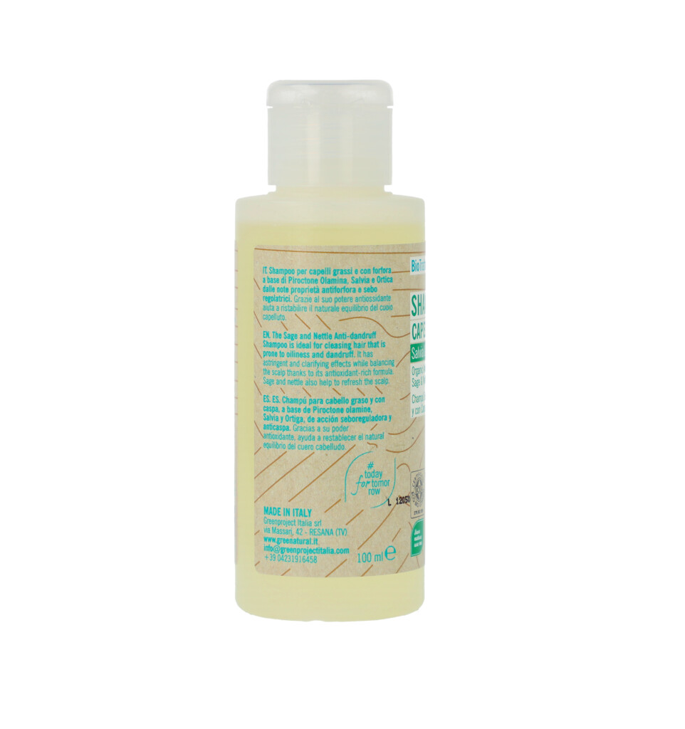 Shampoo Capelli Grassi e con Forfora Salvia&Ortica  - 100ml, , large