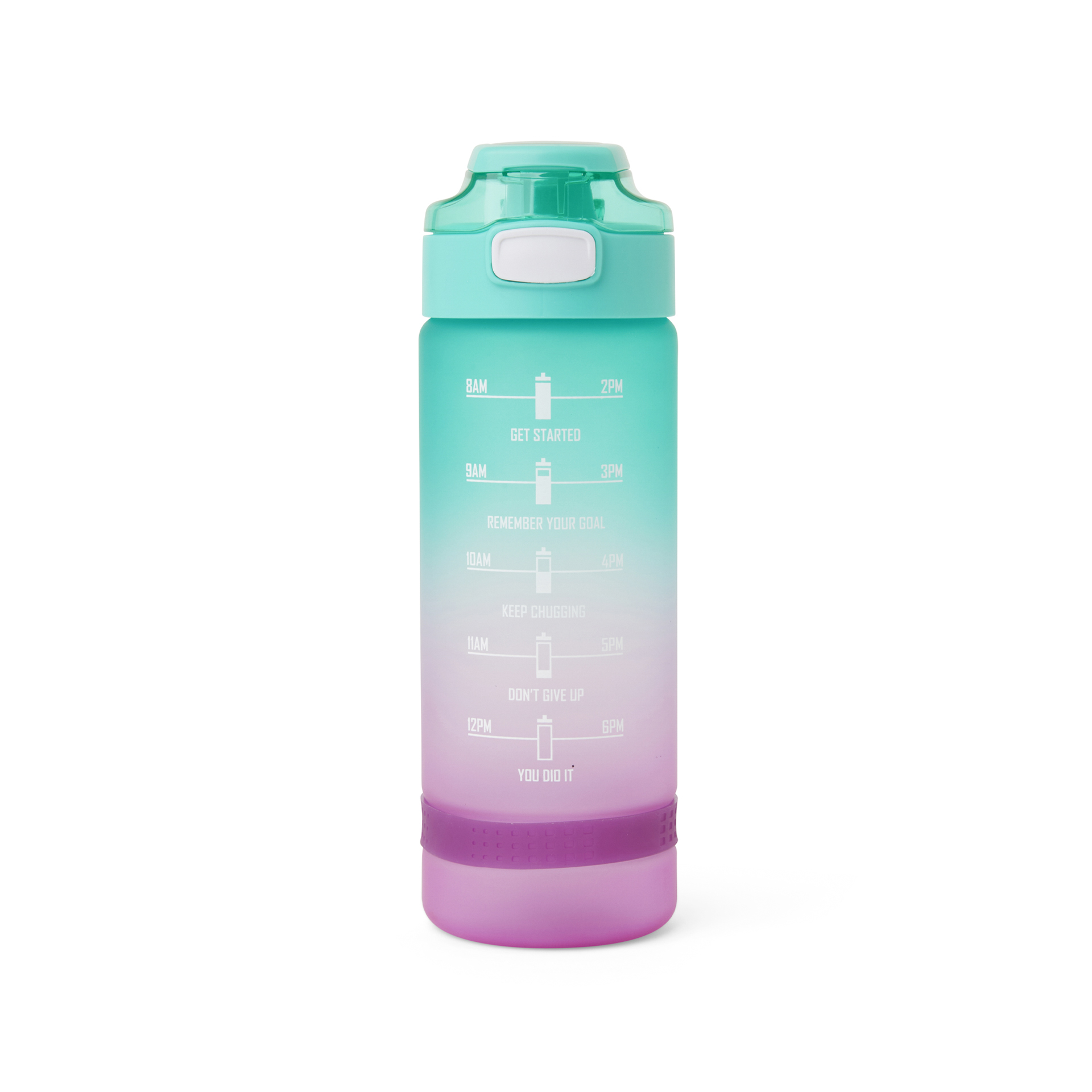 Borraccia Motivazionale - 750 Ml - Colore Verde E Fucsia, , large