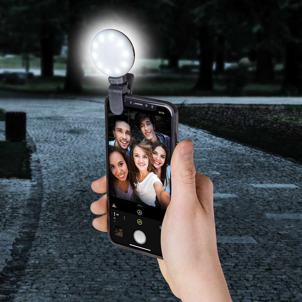 Flash Aggiuntivo Per Selfie Universale Con Clip Celly - Colore Nero, , large