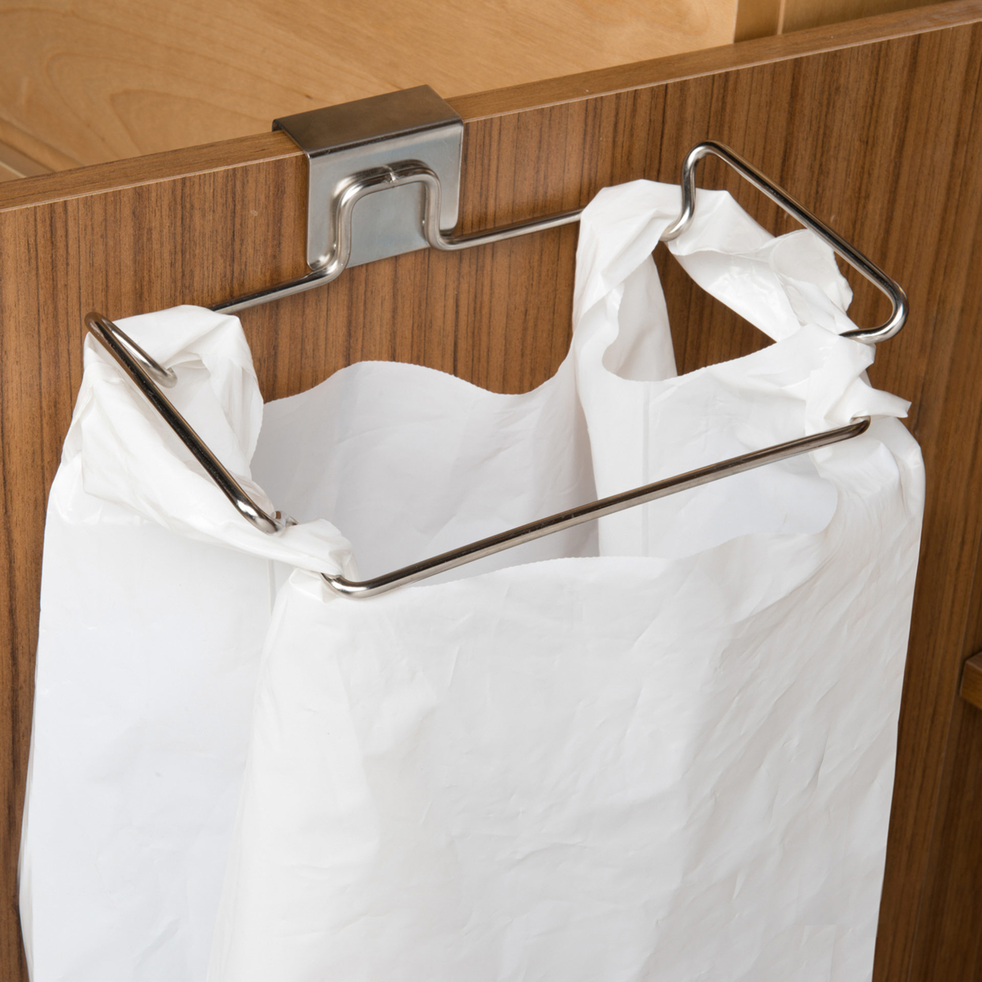 Reggi sacchetto per sportello in acciaio inox, , large