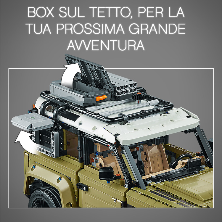 LEGO Technic Land Rover Defender, Set Costruzioni del Fuoristrada 4x4, Kit di Mo 42110, , large