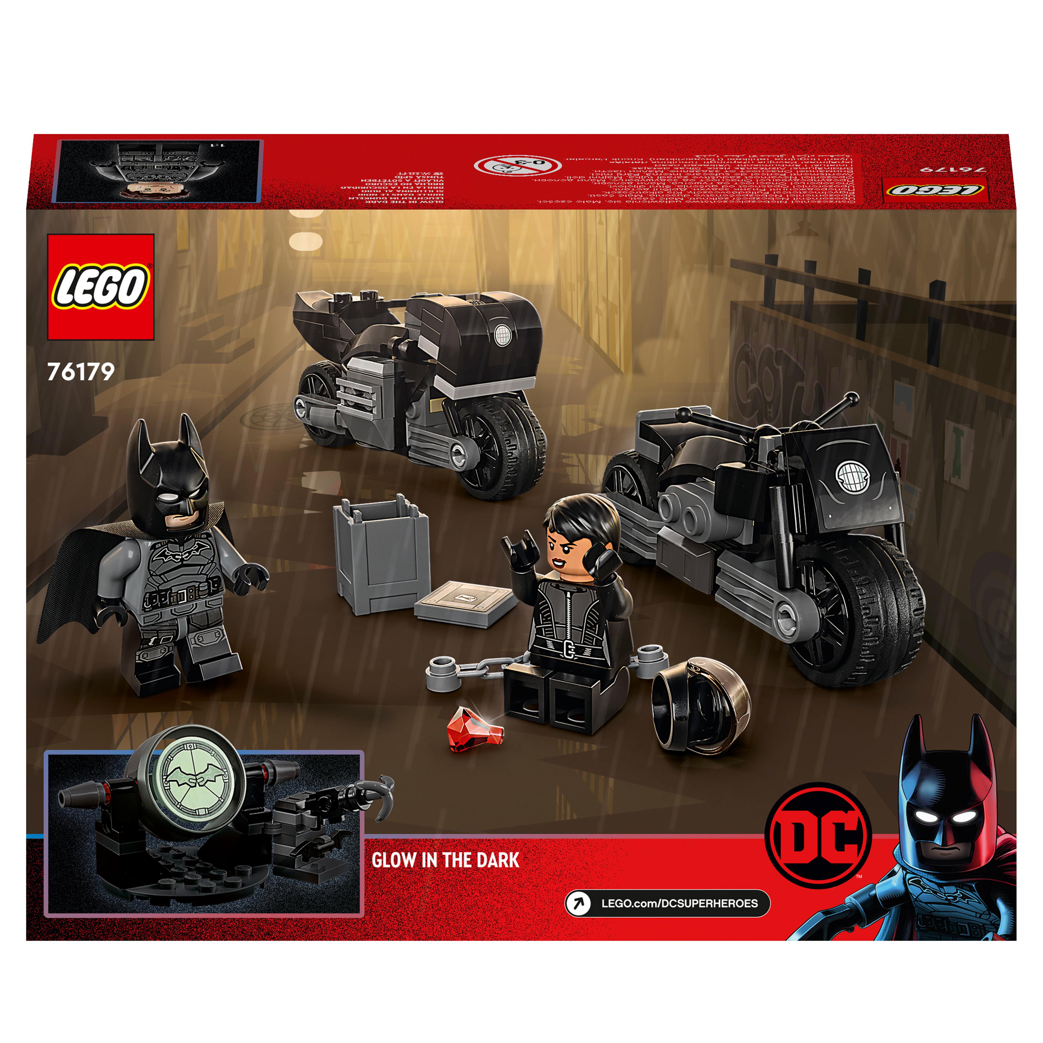 LEGO DC Inseguimento sulla Moto di Batman e Selina Kyle, Giocattolo per Bambini 76179, , large