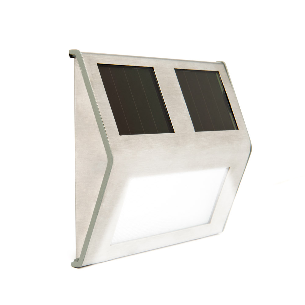 Punto Luce Solare Ultra Sottile 2 Led Smd, , large