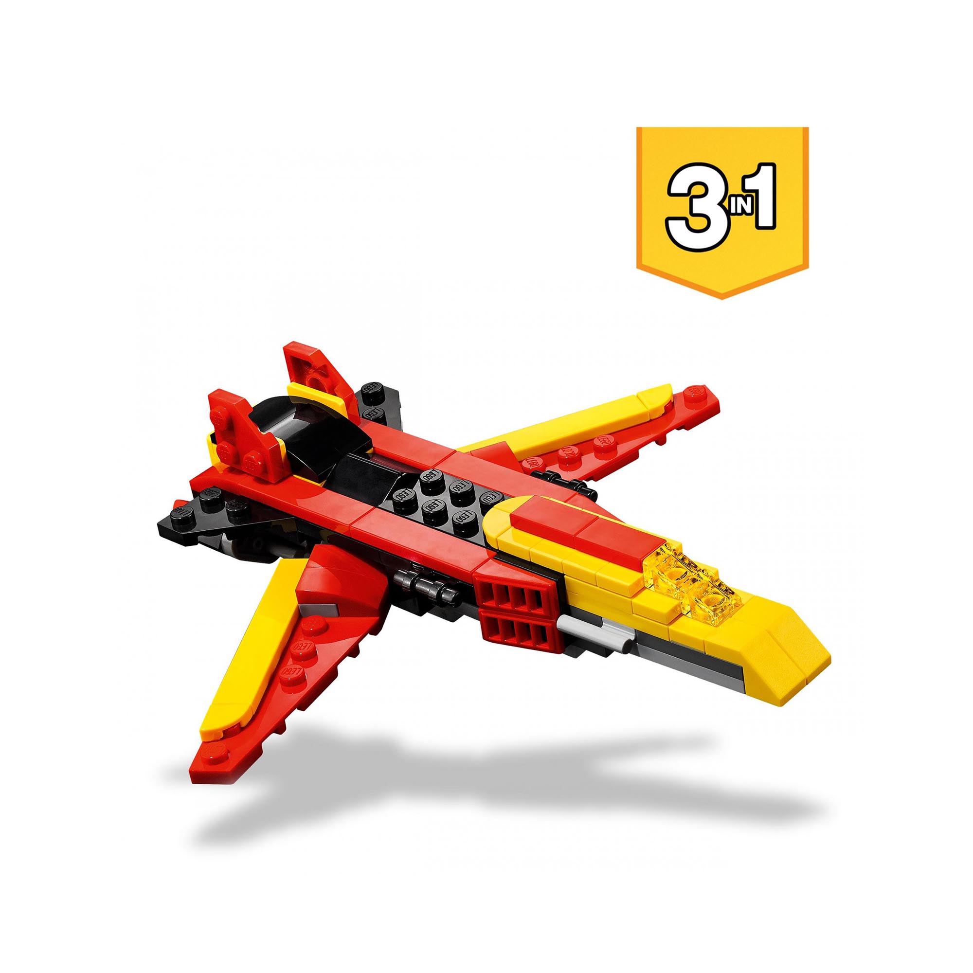LEGO 31124 Creator 3in1 Super Robot, Set di Costruzioni in Mattoncini, Aereo e D 31124, , large