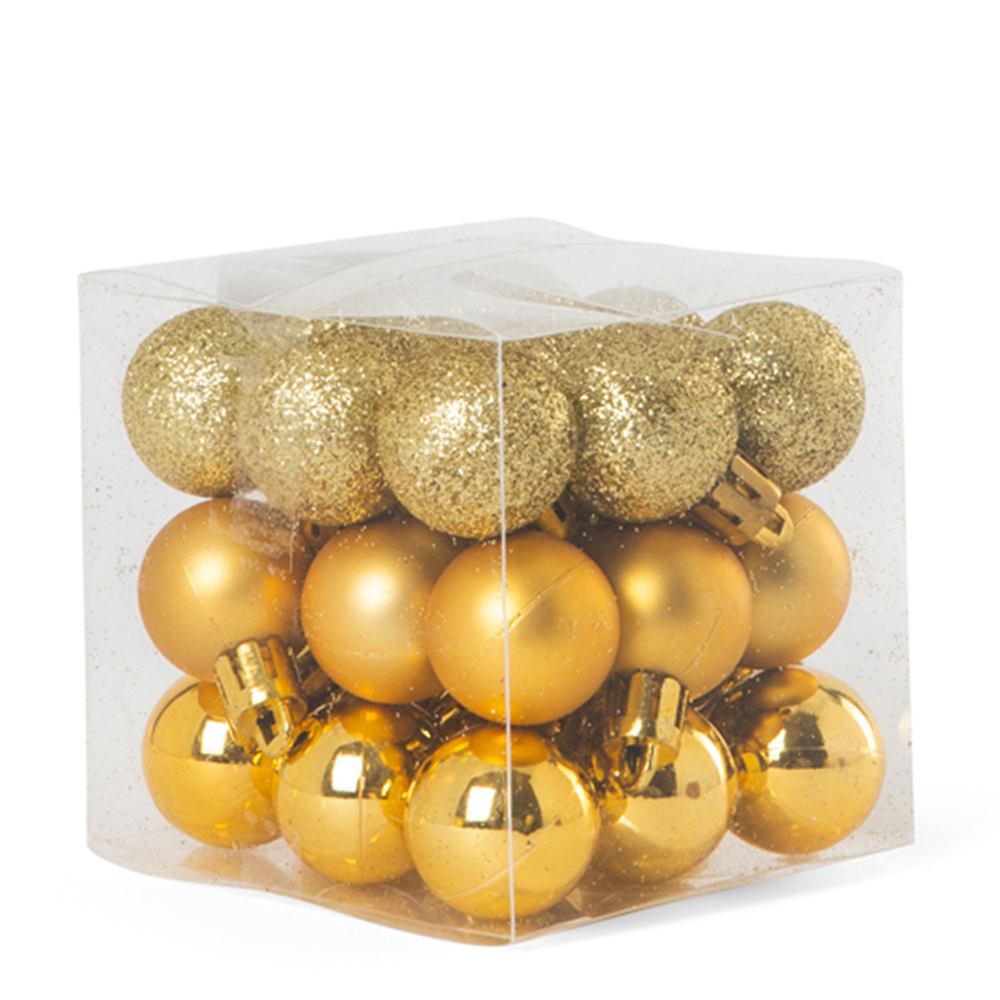 Palline Per Albero Di Natale - Set Da 27 Pz, Colore Oro, , large