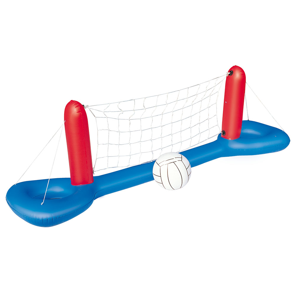 Rete da pallavolo galleggiante con pallone, , large