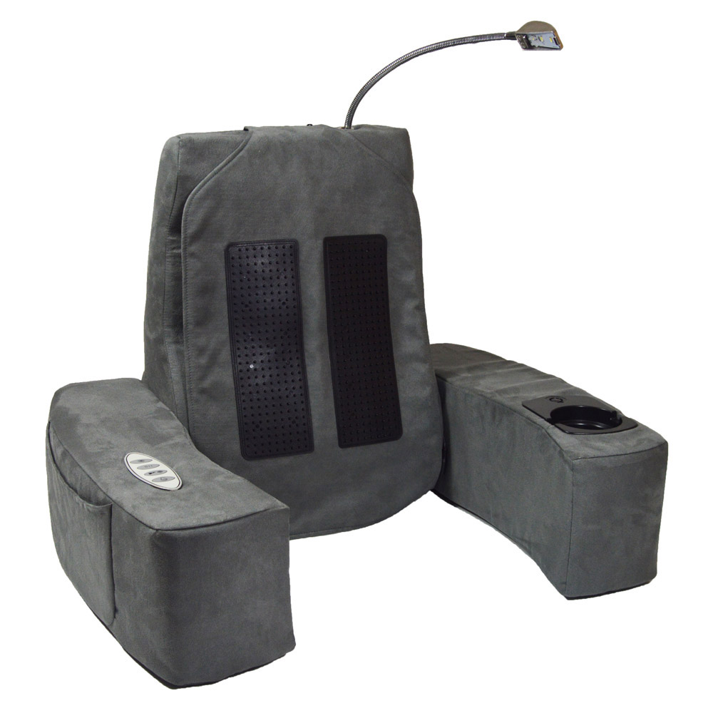 Schienale relax pieghevole con luce, vibrazione e calore, , large