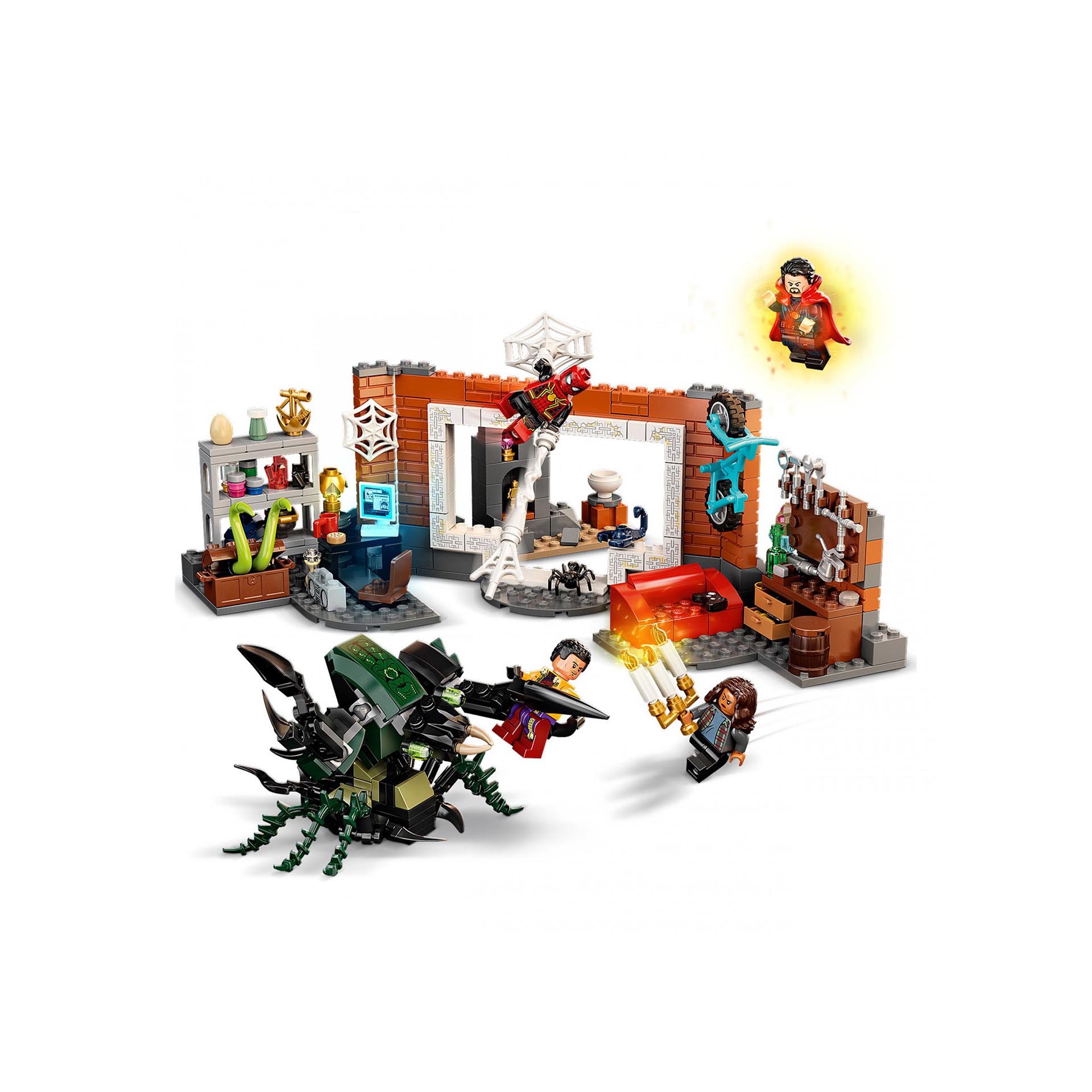 LEGO Marvel Spider-Man al laboratorio Sanctum, Giocattoli Bambini 7 Anni e Più, 76185, , large