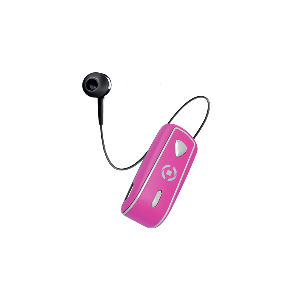 Auricolare Bluetooth con clip e cavo riavvolgibile, , large