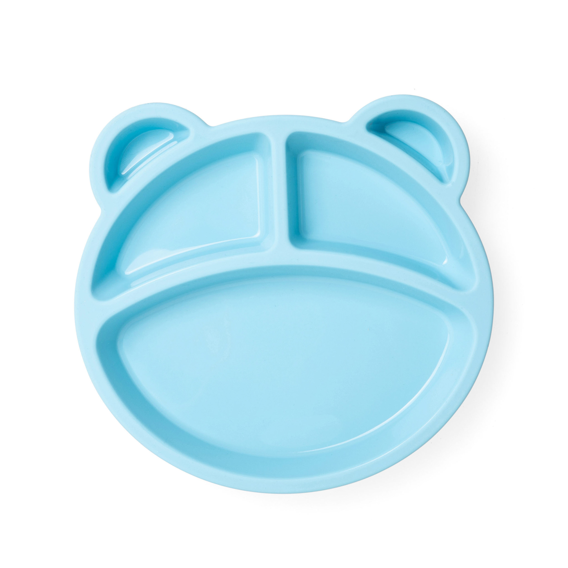 Piatto con divisori in silicone per bambini, , large
