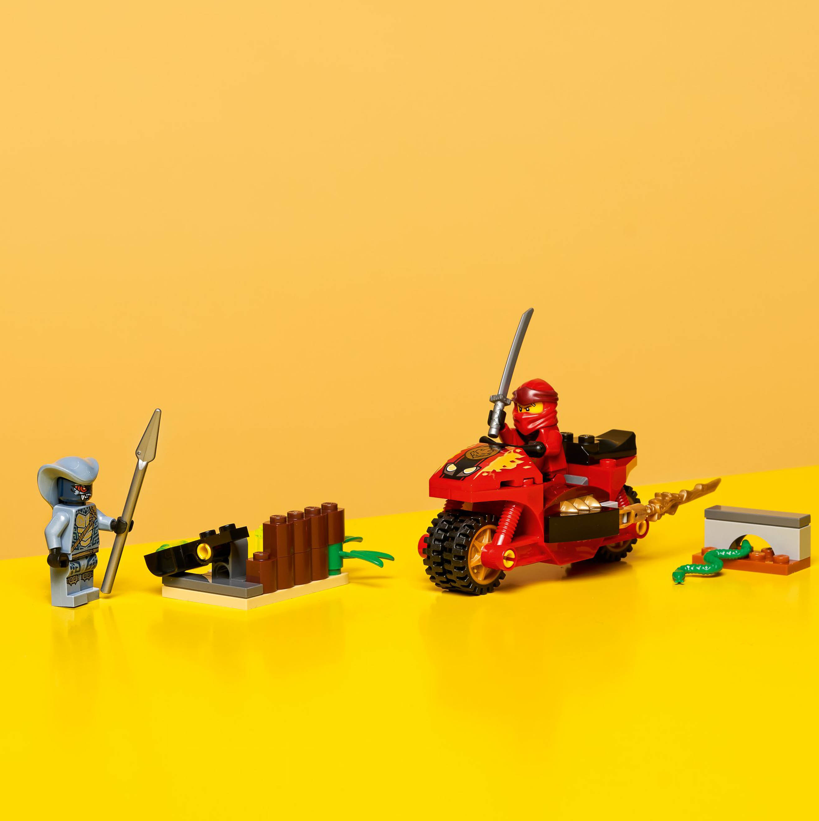 LEGO NINJAGO La Moto di Kai, Giocattoli per Bambini di 4 Anni con Minifigure del 71734, , large