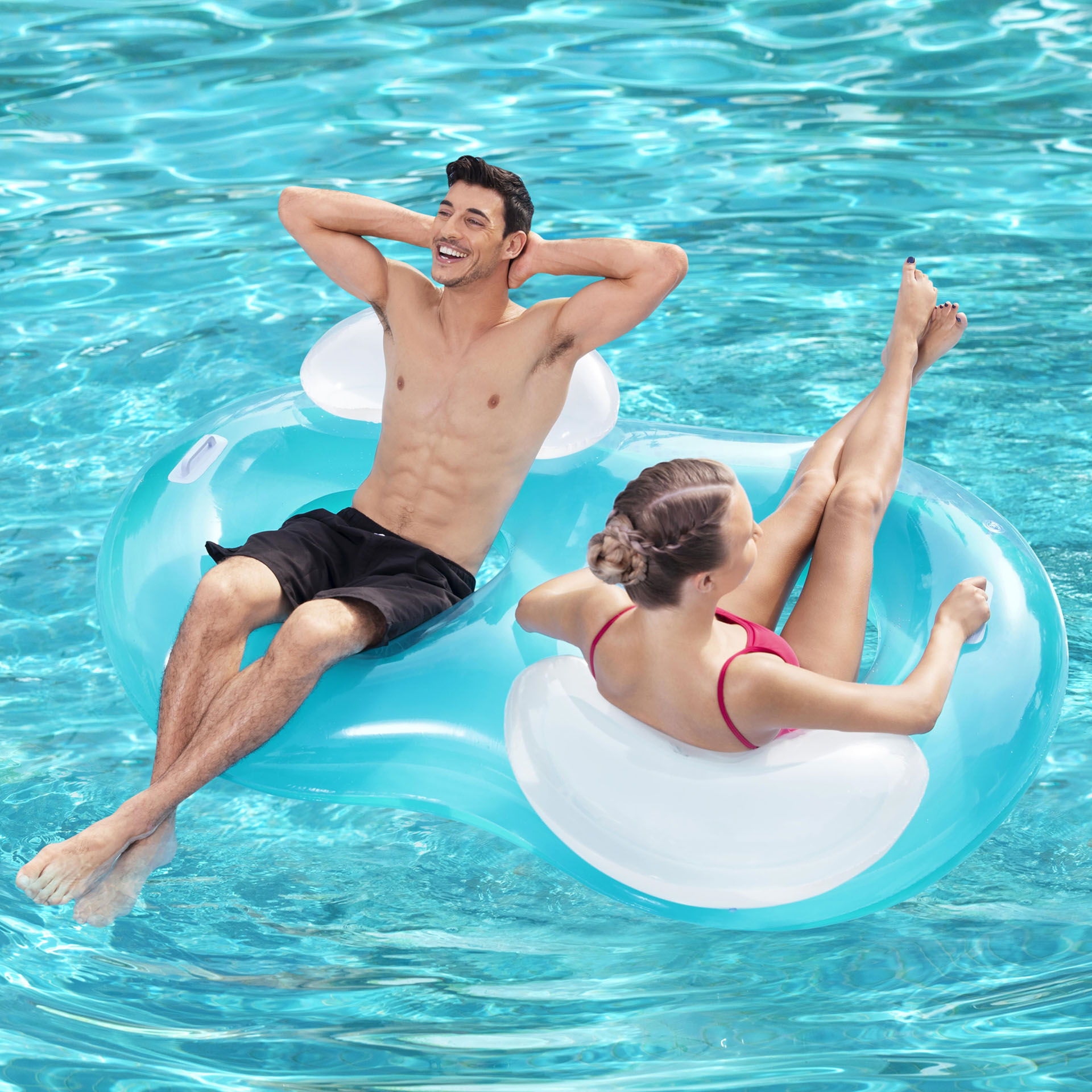 Poltrona gonfiabile per due da mare, , large