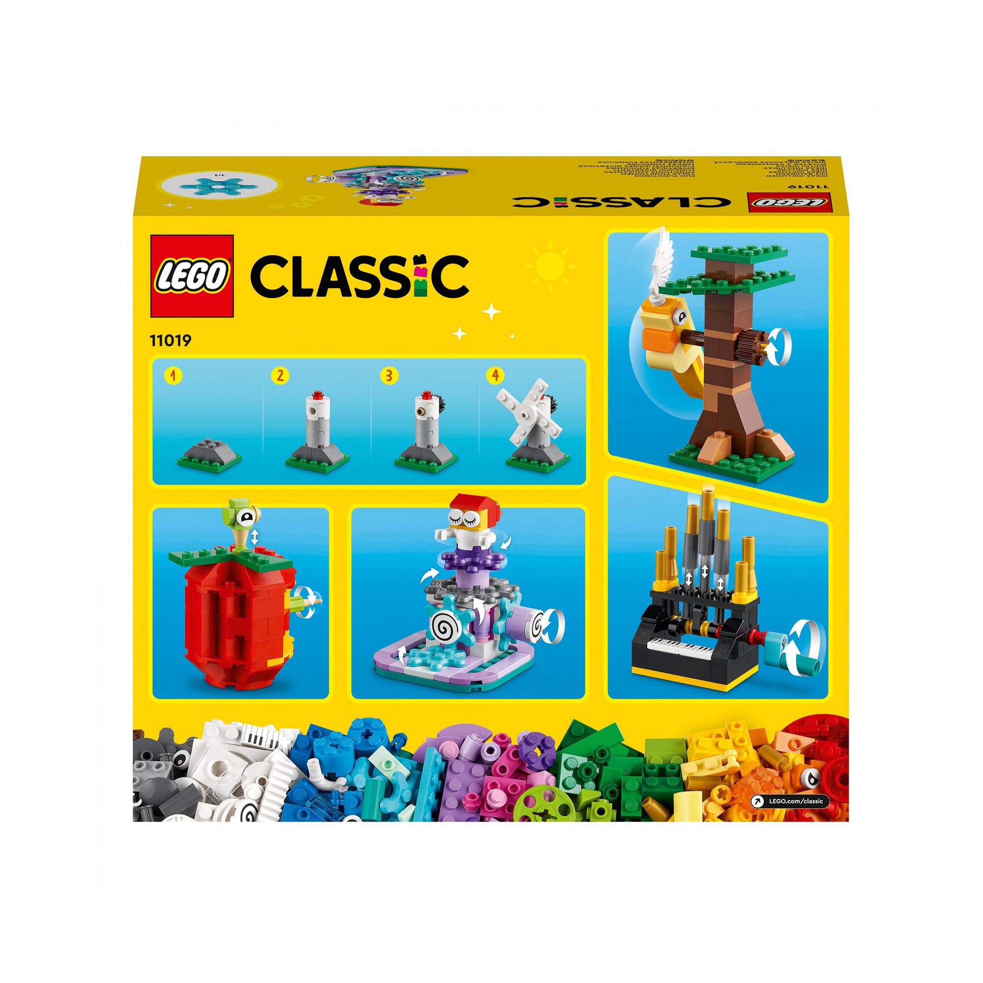 LEGO Classic Mattoncini e Funzioni, Giocattoli Creativi, 7 Mini Costruzioni con  11019, , large