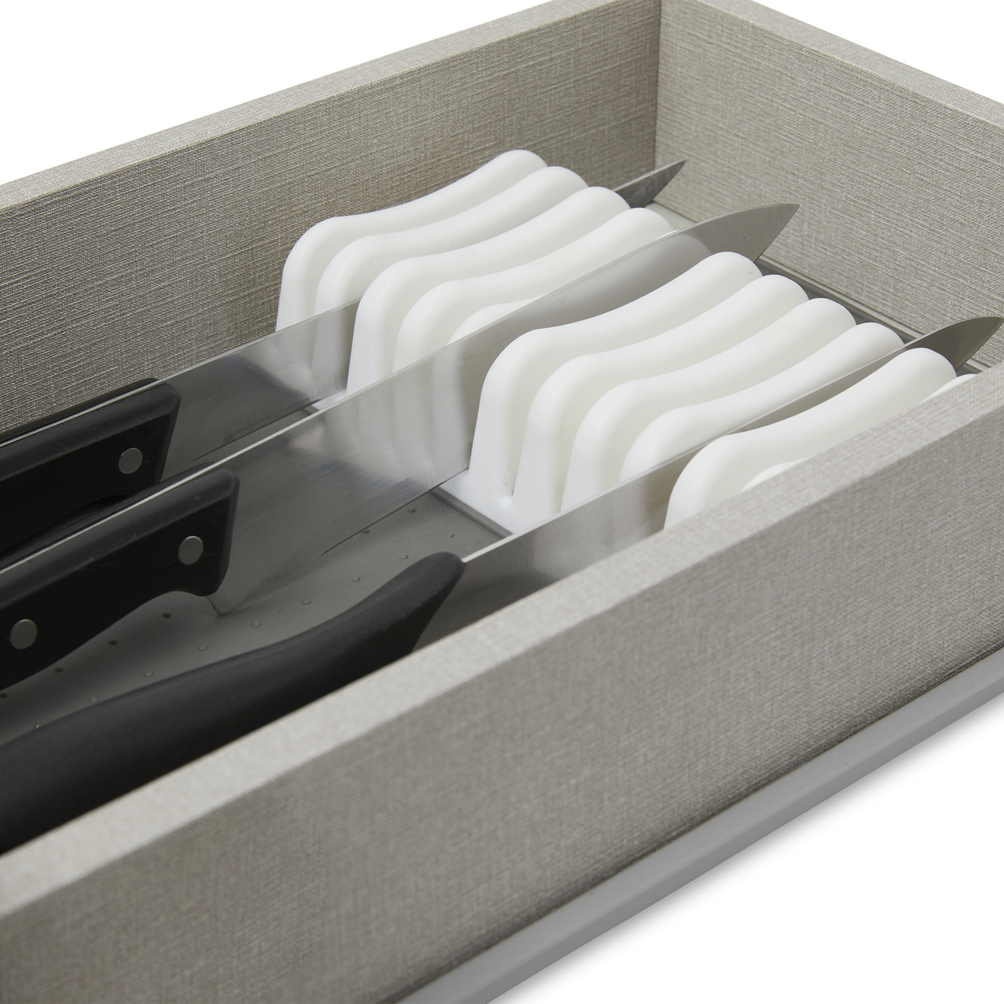Tappetino con porta coltelli da cassetto, , large