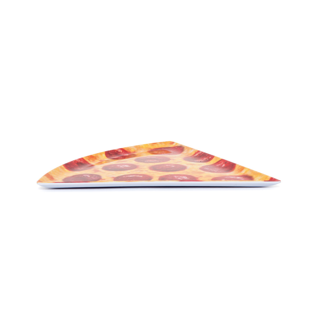 Piatto a forma di trancio di pizza, , large