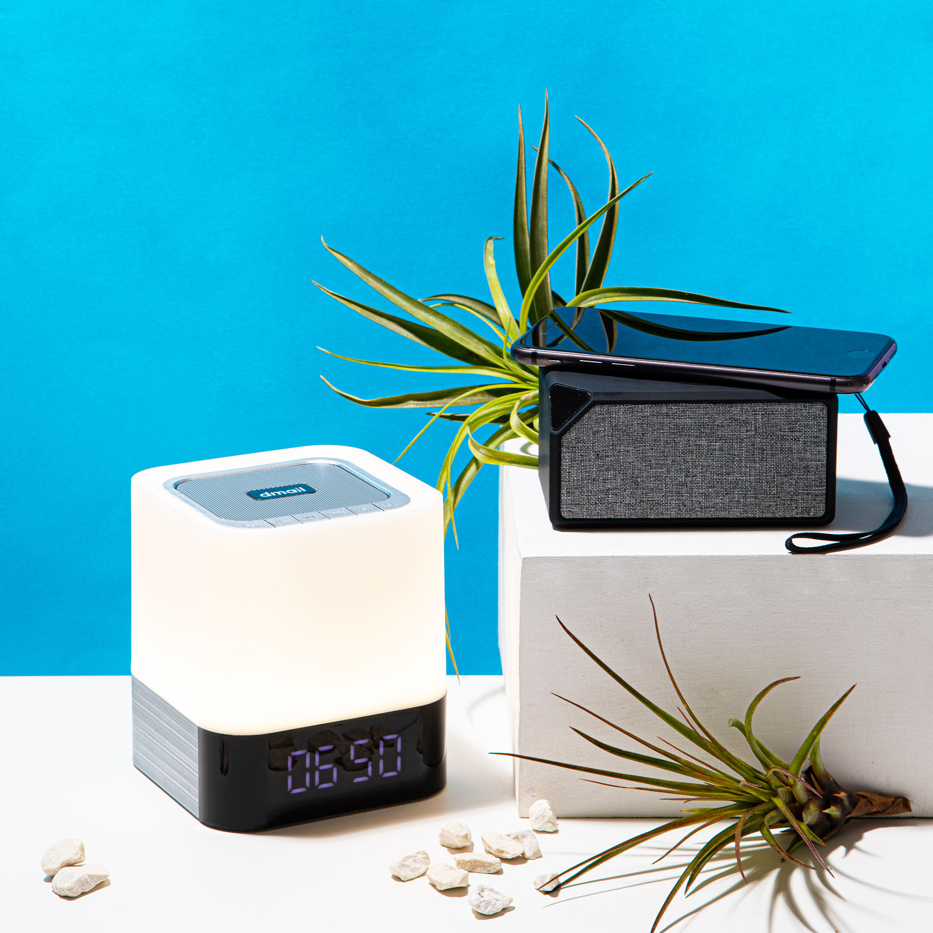 Sveglia multifunzione con lettore MP3 e luce touch, , large