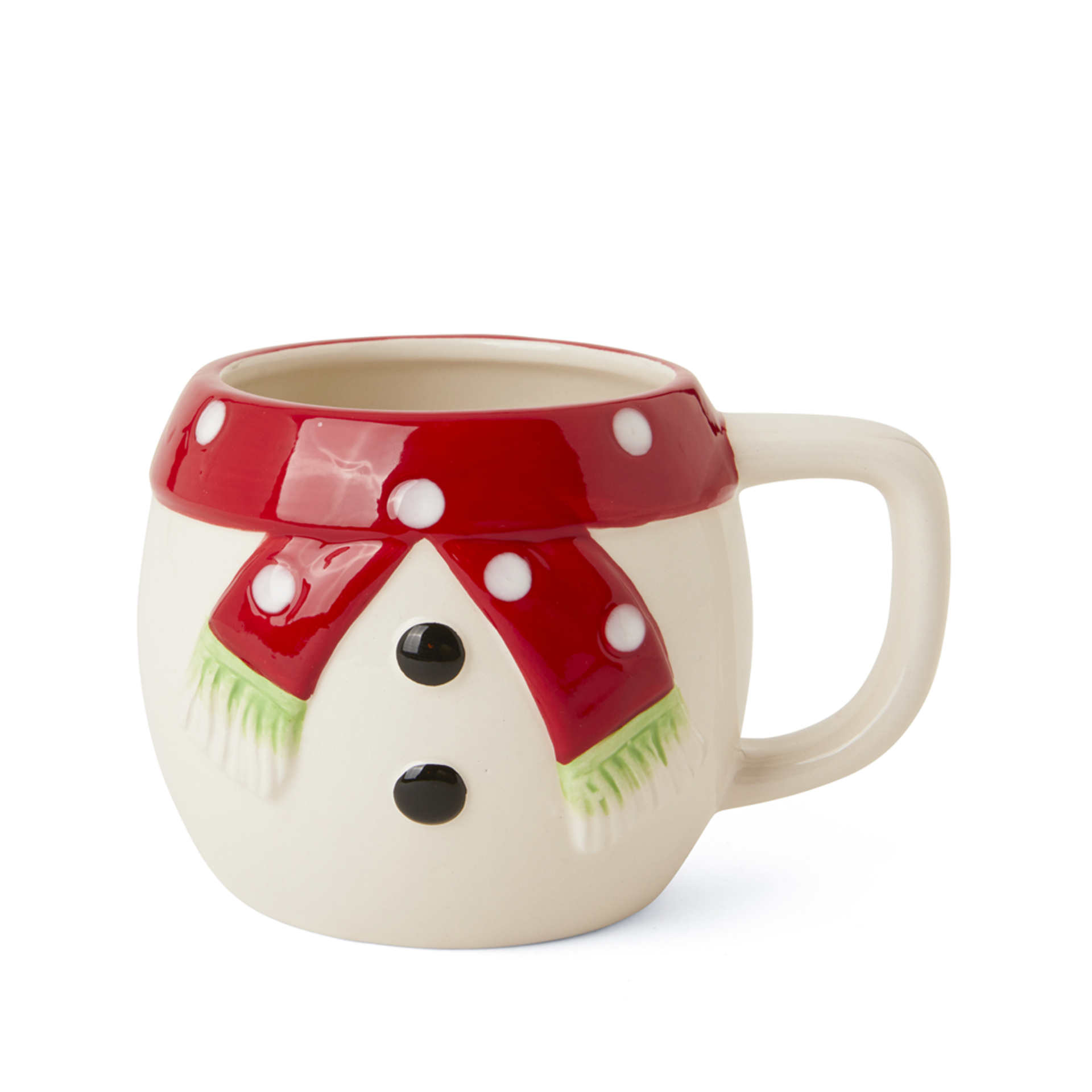 Tazza natalizia in ceramica –  Busto pupazzo di neve, , large