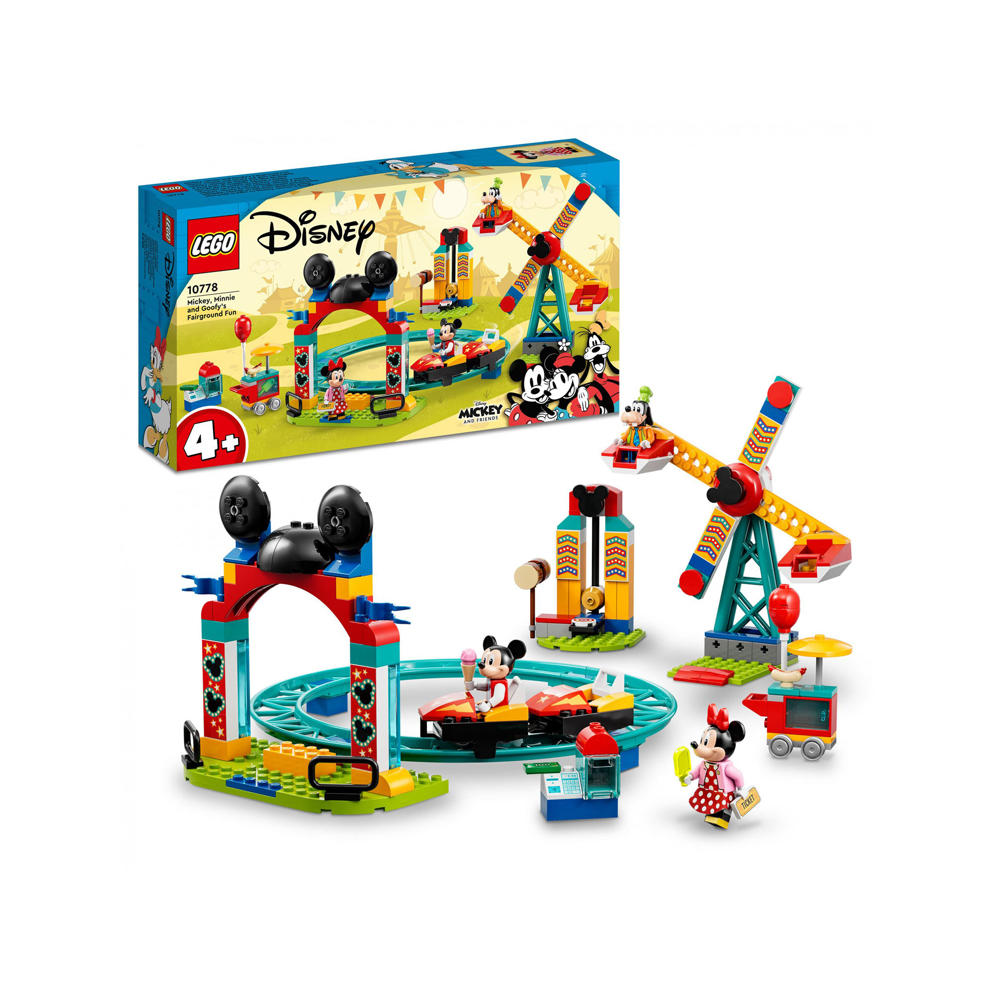 LEGO Disney Topolino e Amici Il Luna Park di Topolino, Minnie e Pippo, con Monta 10778, , large