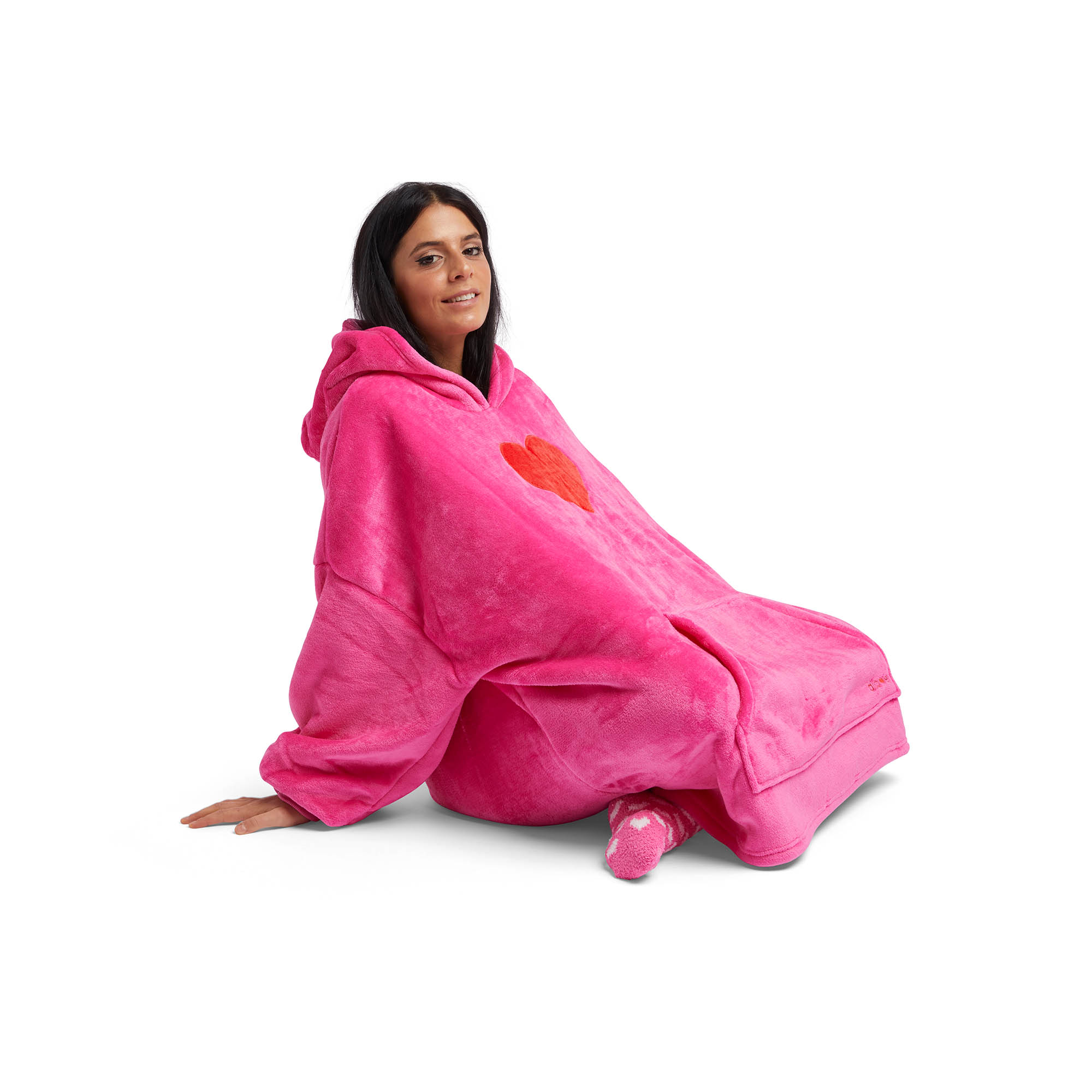 Coperta Con Maniche E Cappuccio, , large
