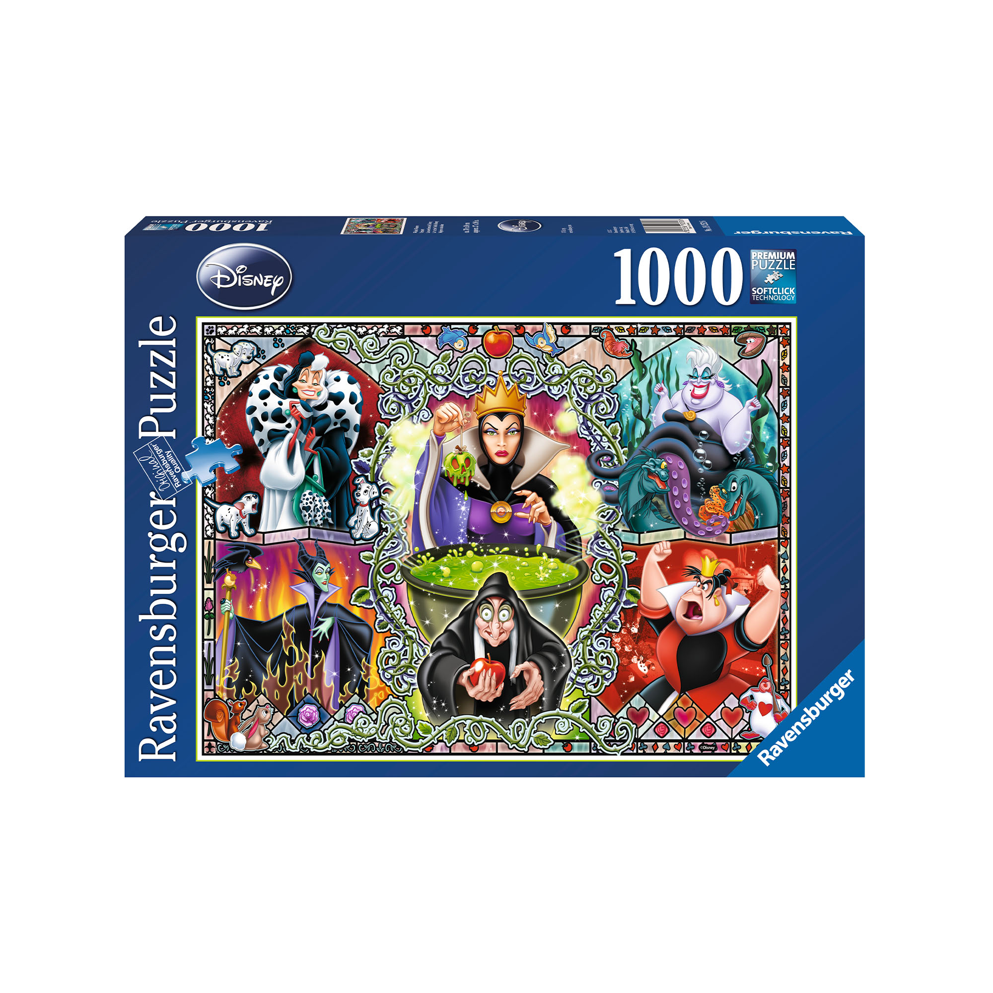 Ravensburger Puzzle 1000 Pezzi 19252 - Le Cattive Disney, , large