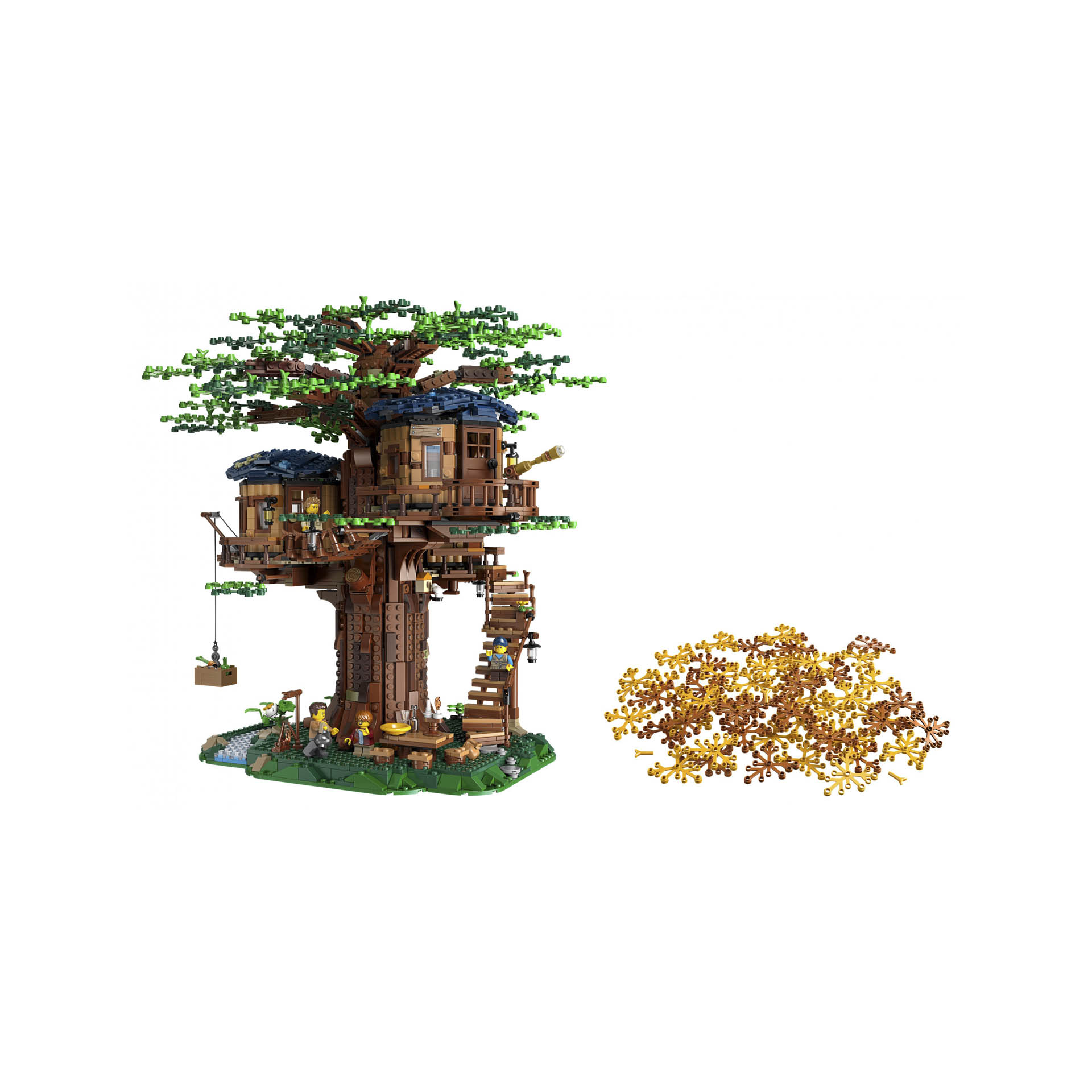 Lego Ideas Casa Sull'albero, Set Con 3 Casette E Foglie Interscambiabili, Model 21318, , large