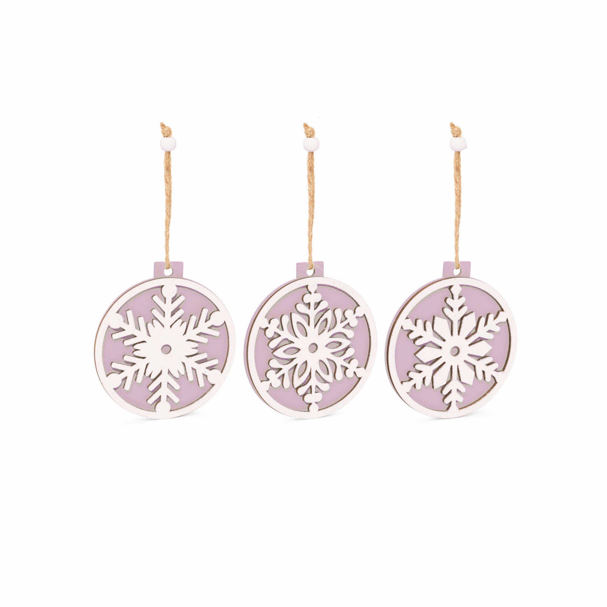 Decorazioni per albero in legno, set da 9 pz, , large