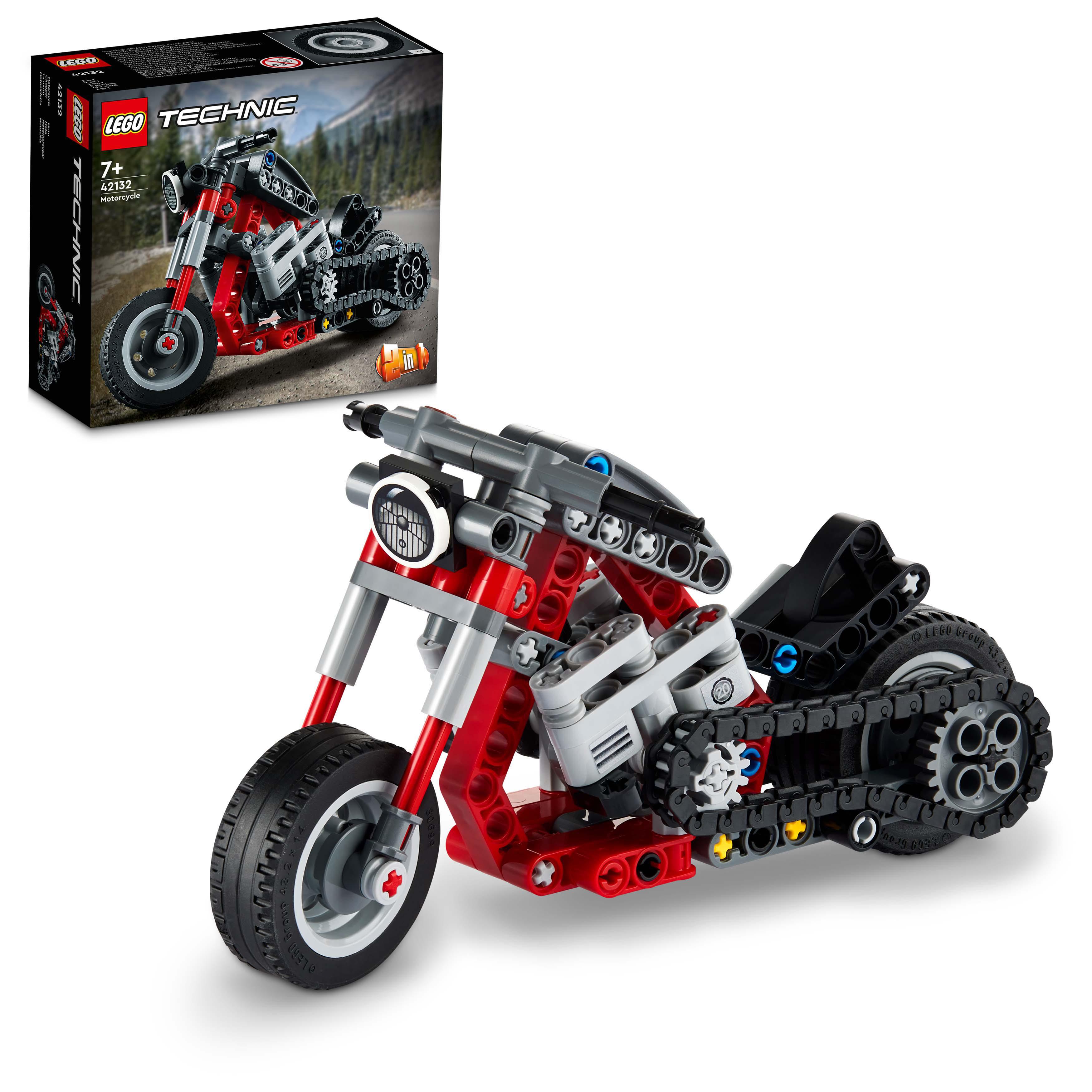 LEGO Technic Motocicletta 2 in 1, Modellino da Costruire, Moto Giocattolo, Idea 42132, , large