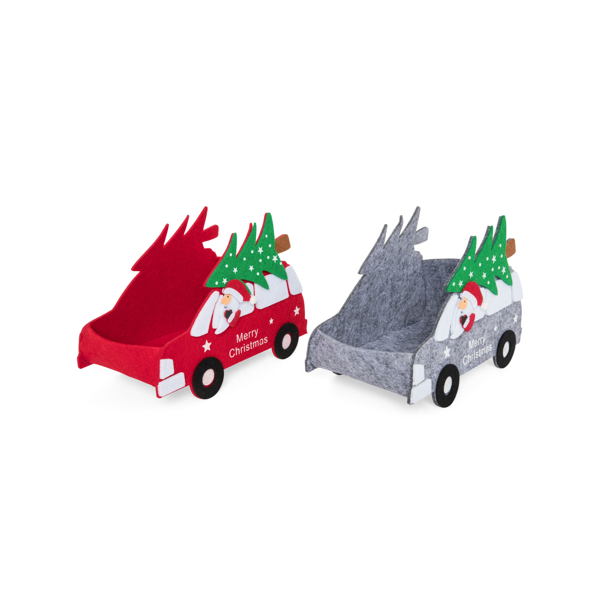 Furgoncino Babbo Natale in feltro, , large