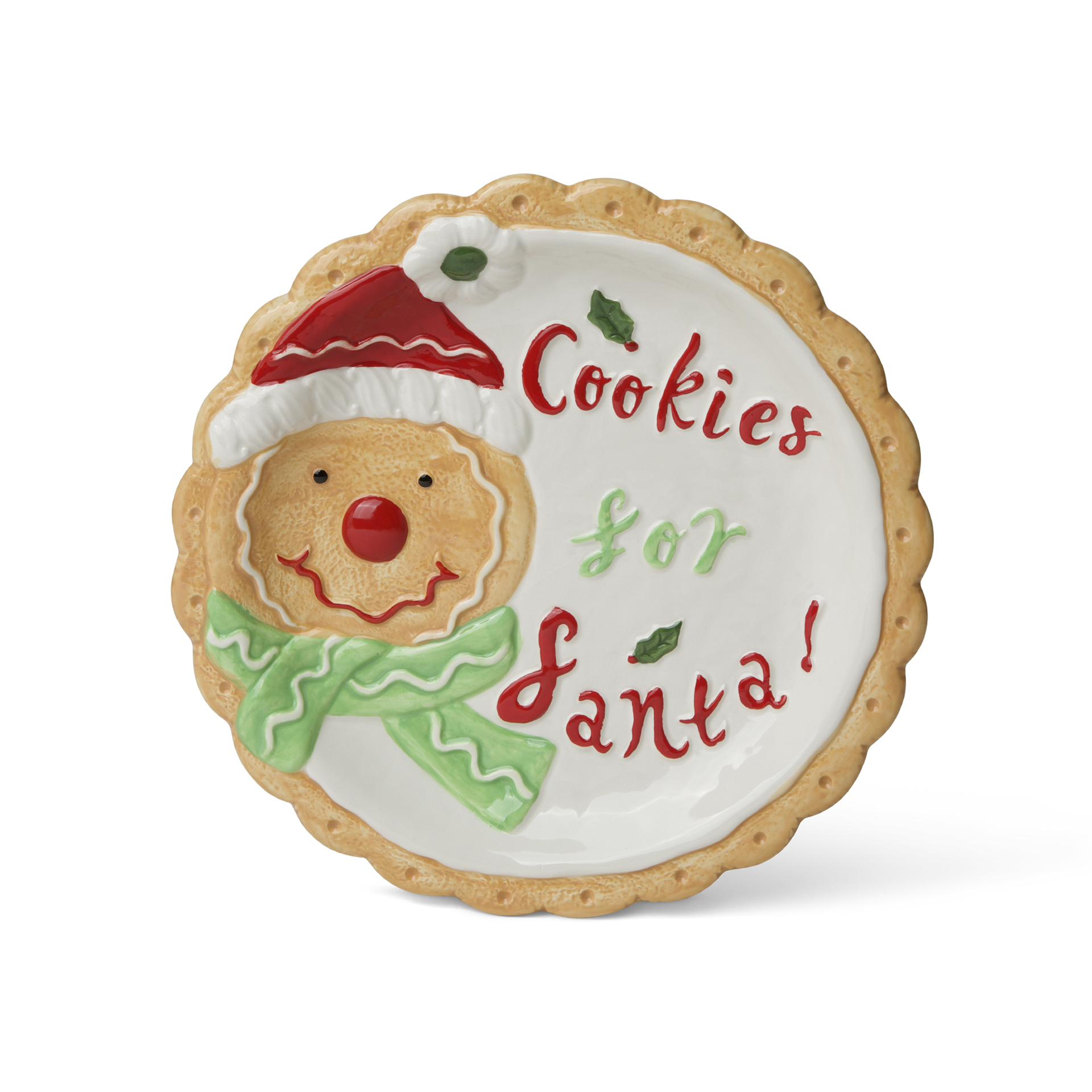 Piatto Natalizio Porta Biscotti - Pan Di Zenzero, , large