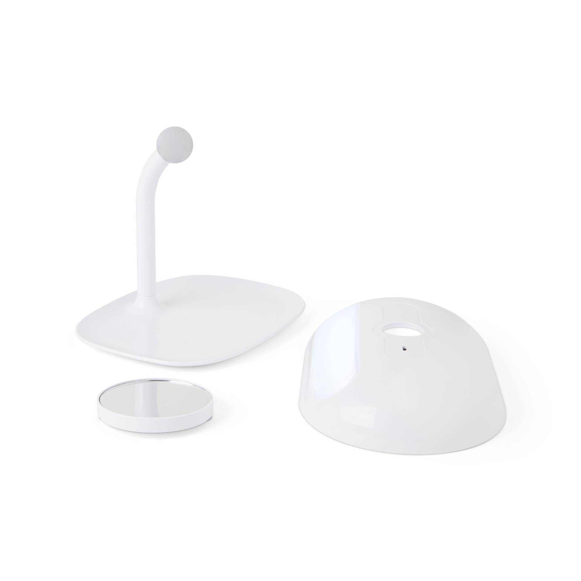 Specchio luminoso rotante 2 in 1 con ingrandimento, , large