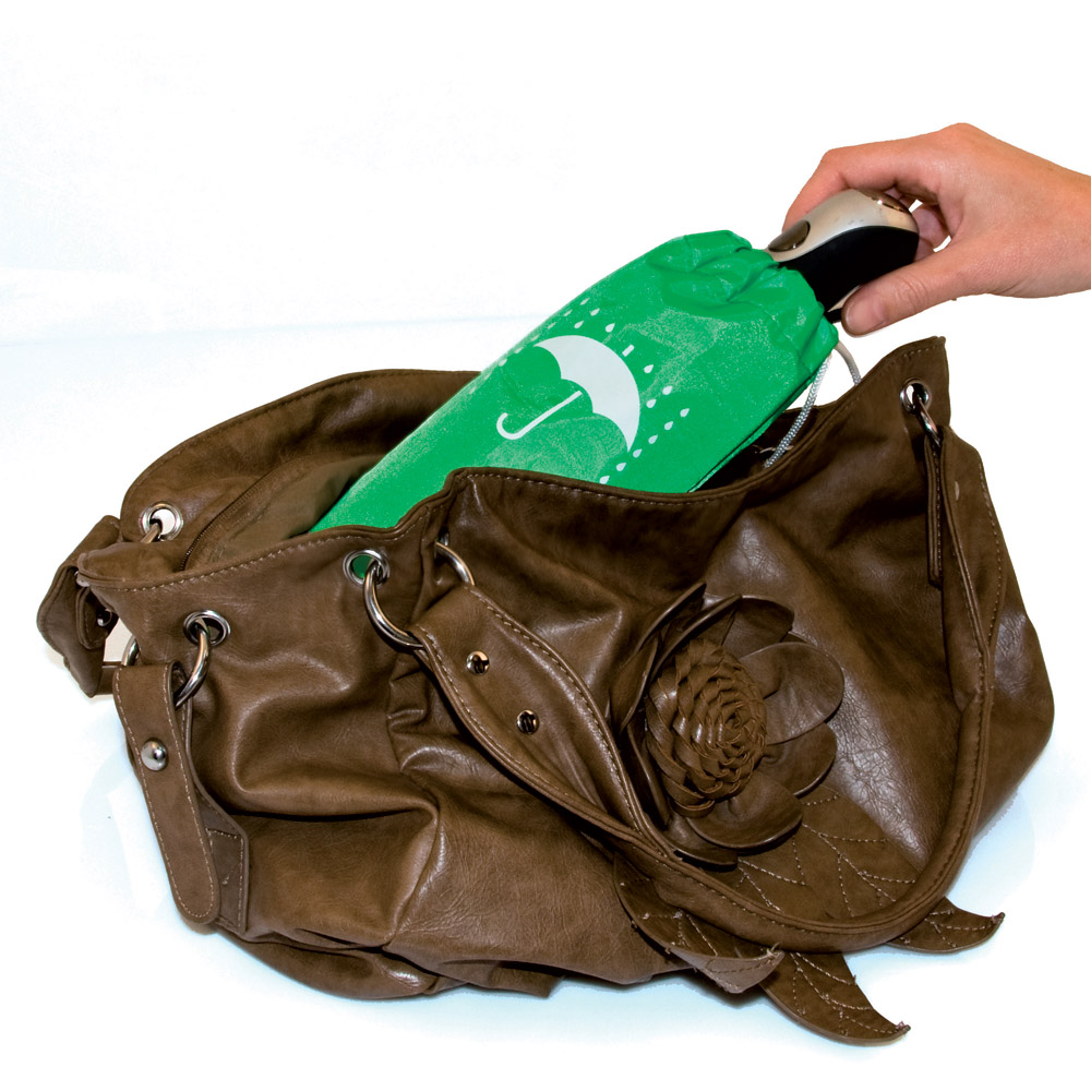 Borsetta porta ombrello assorbi acqua verde, , large