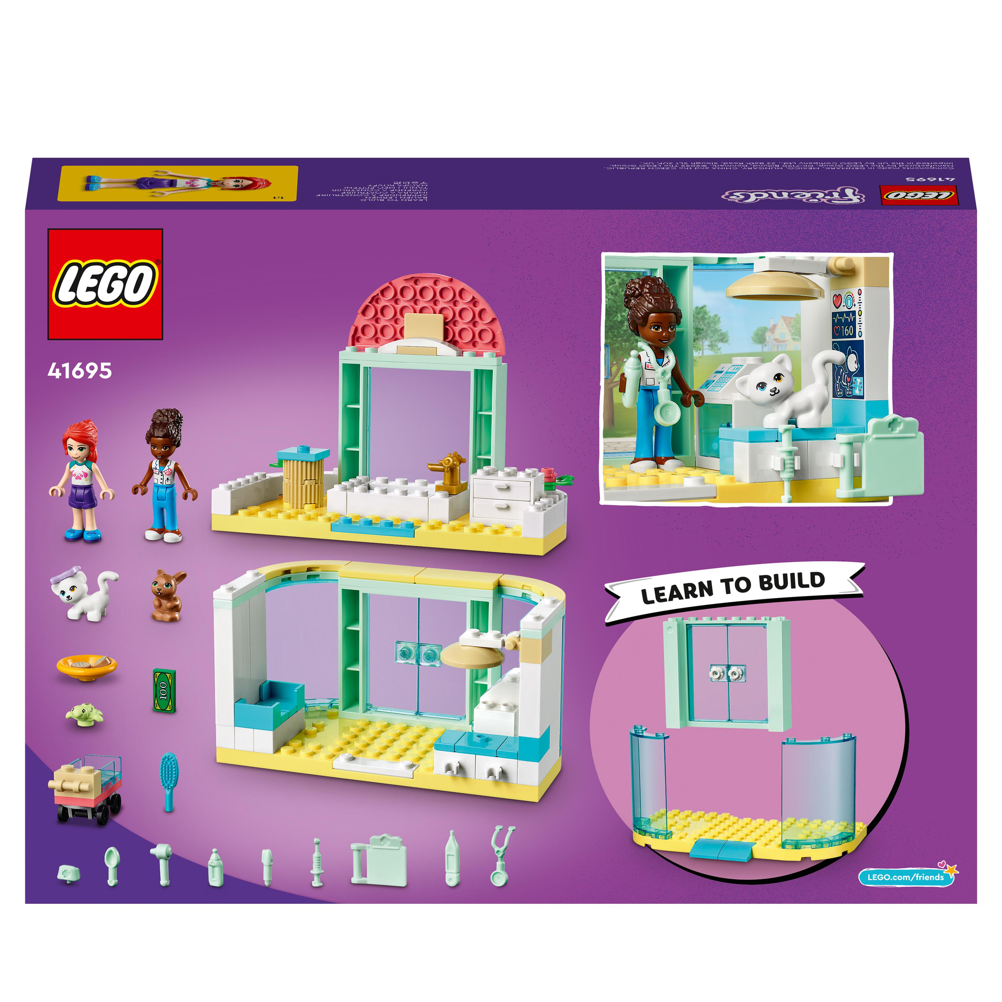 LEGO Friends Clinica Veterinaria, Giochi per Bambini dai 4 Anni, con 2 Mini Bamb 41695, , large