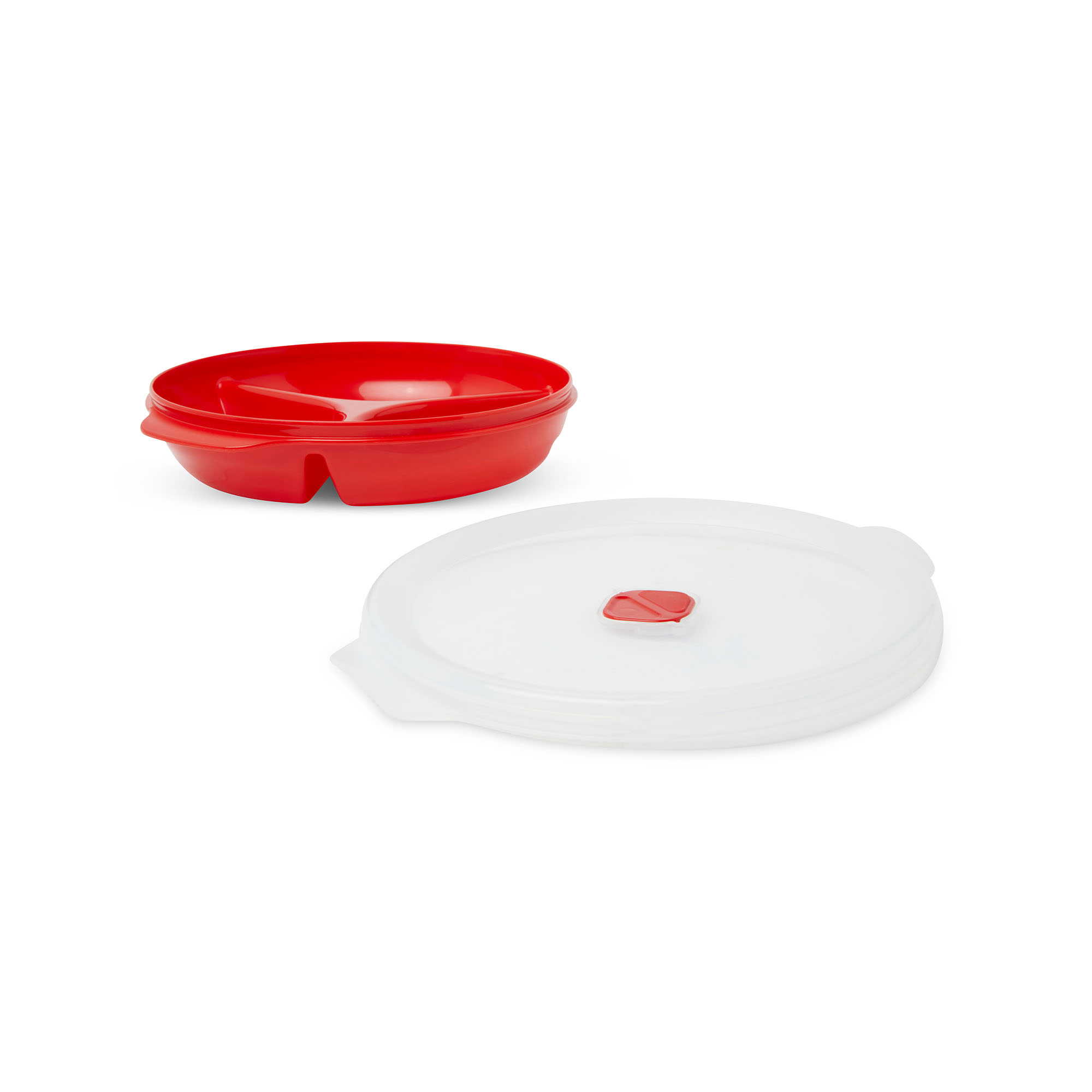 3 Piatti Per Microonde Con Coperchio E 3 Scomparti | Contenitori Per Cibo Senza BPA | Adatti A Congelatore E Riscaldamento