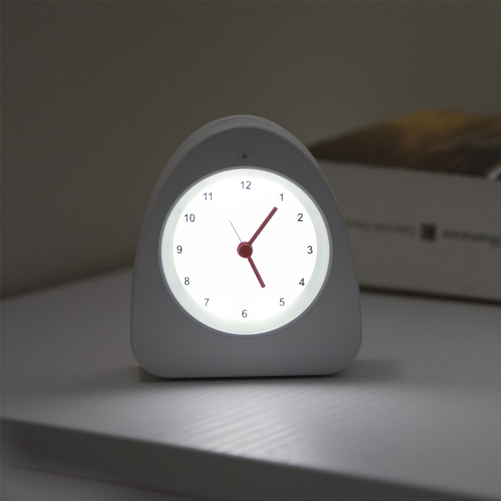 Orologio sveglia ricaricabile con luce notturna
