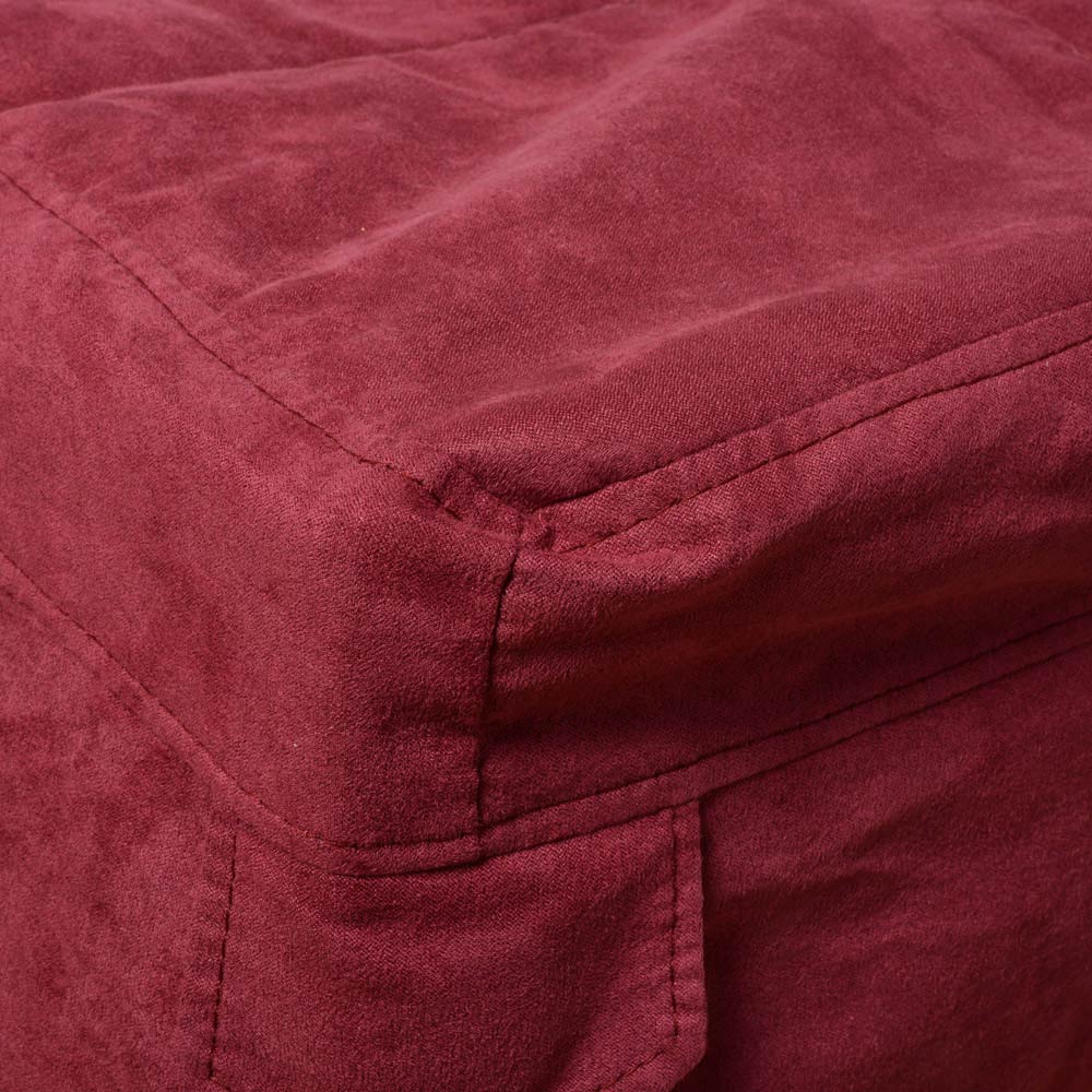 Copertura Per Pouf Letto Singolo – Colore Bordeaux, , large