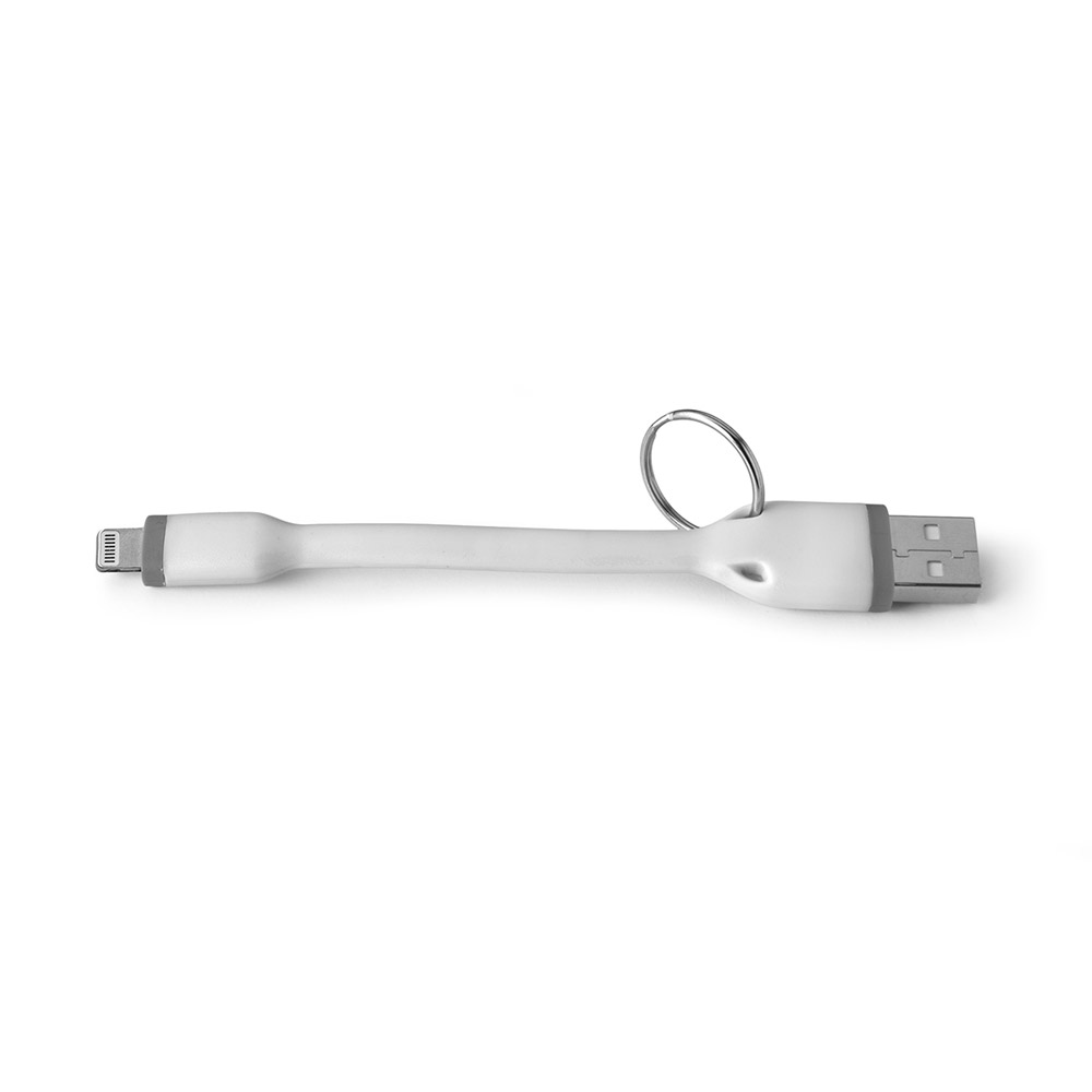 Cavo dati USB con portachiavi Celly - Colore bianco, , large